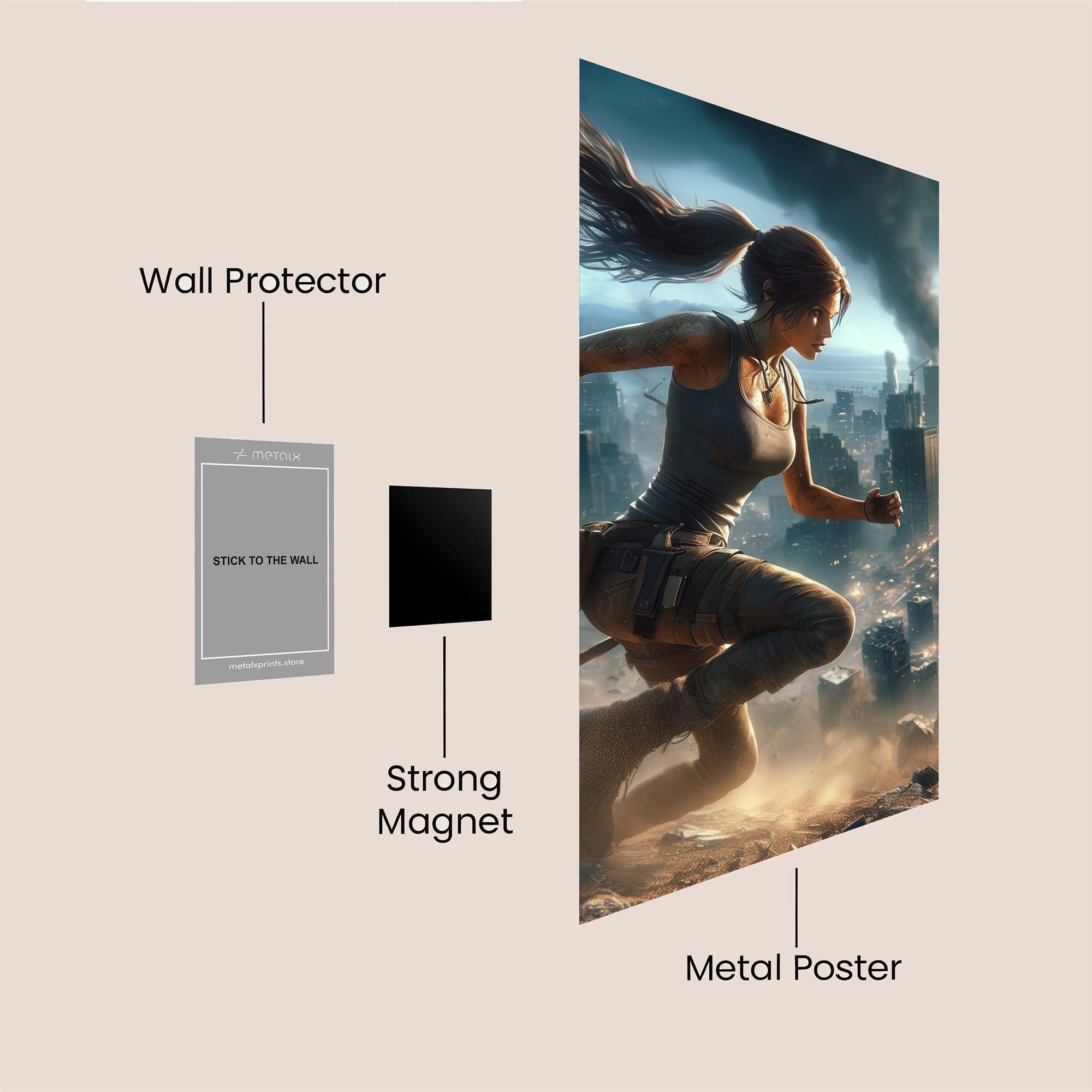 Lara Apocalyptic Safe Wall Magnetic / M