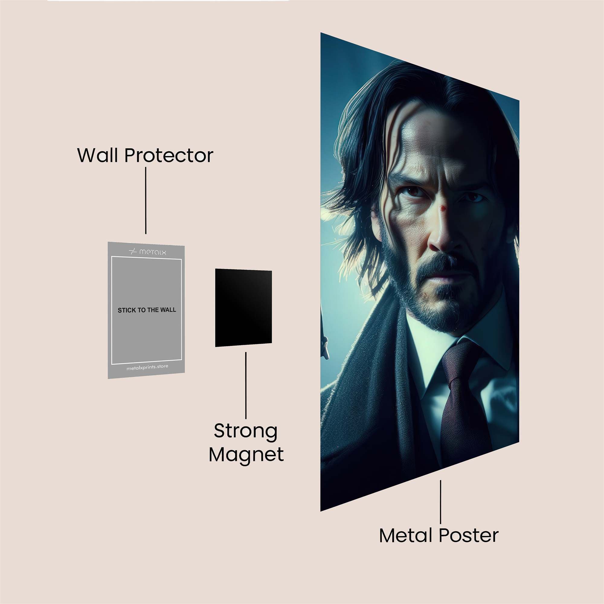 Keanu Resolute Safe Wall Magnetic / M