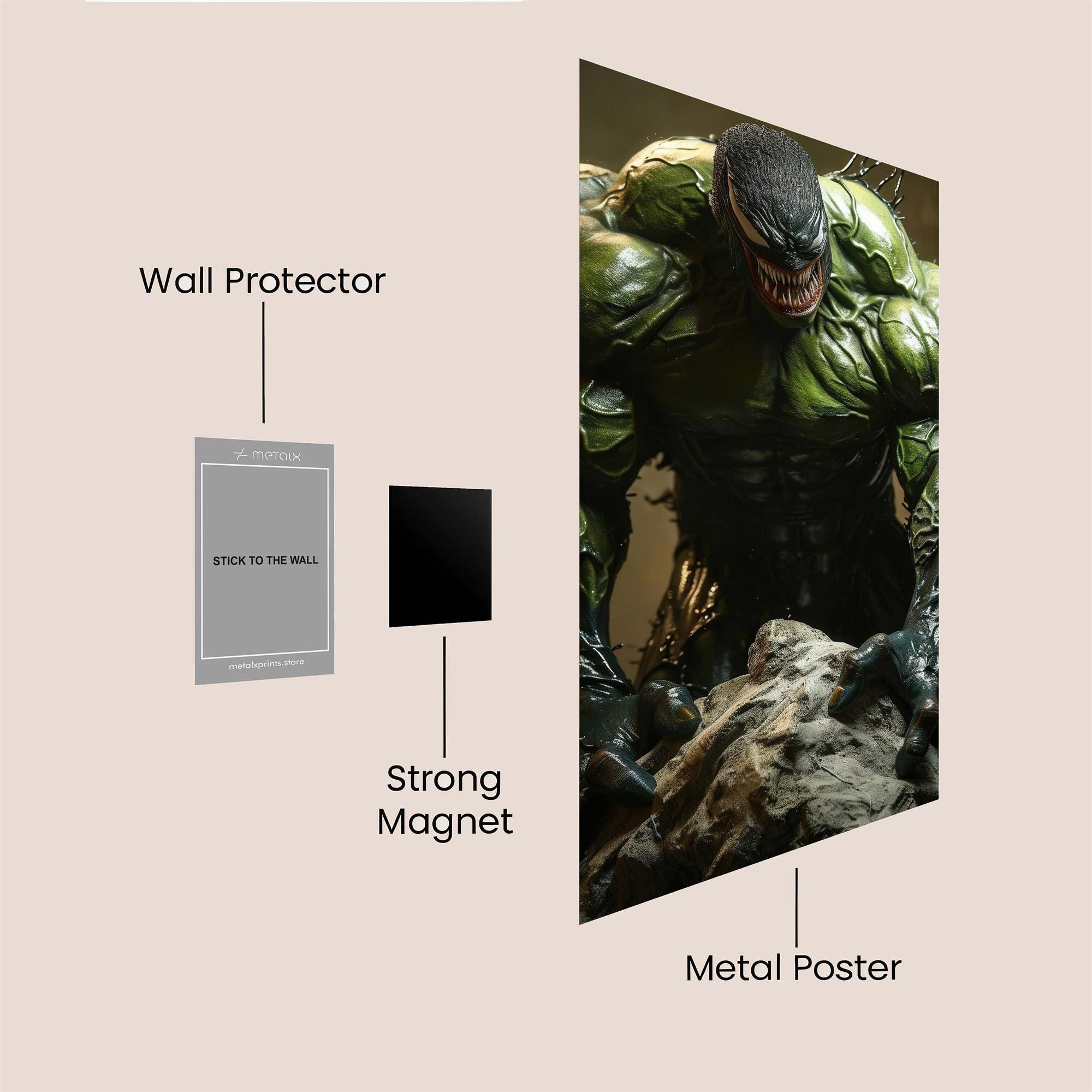 Venom Rage Safe Wall Magnetic / M