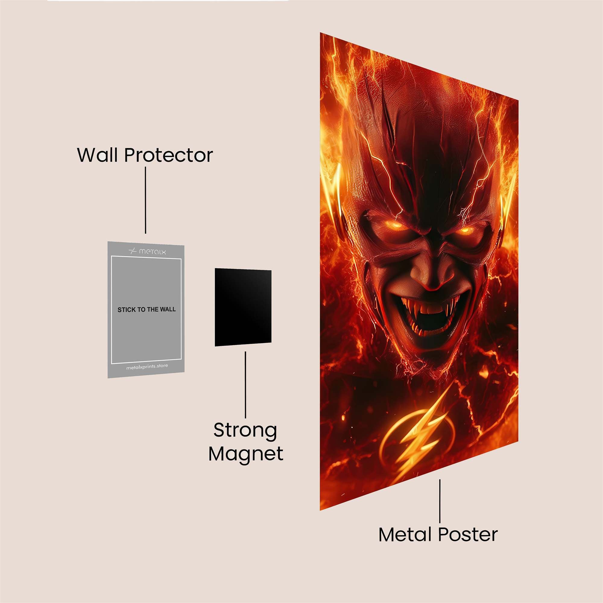 Flash Inferno Safe Wall Magnetic / M