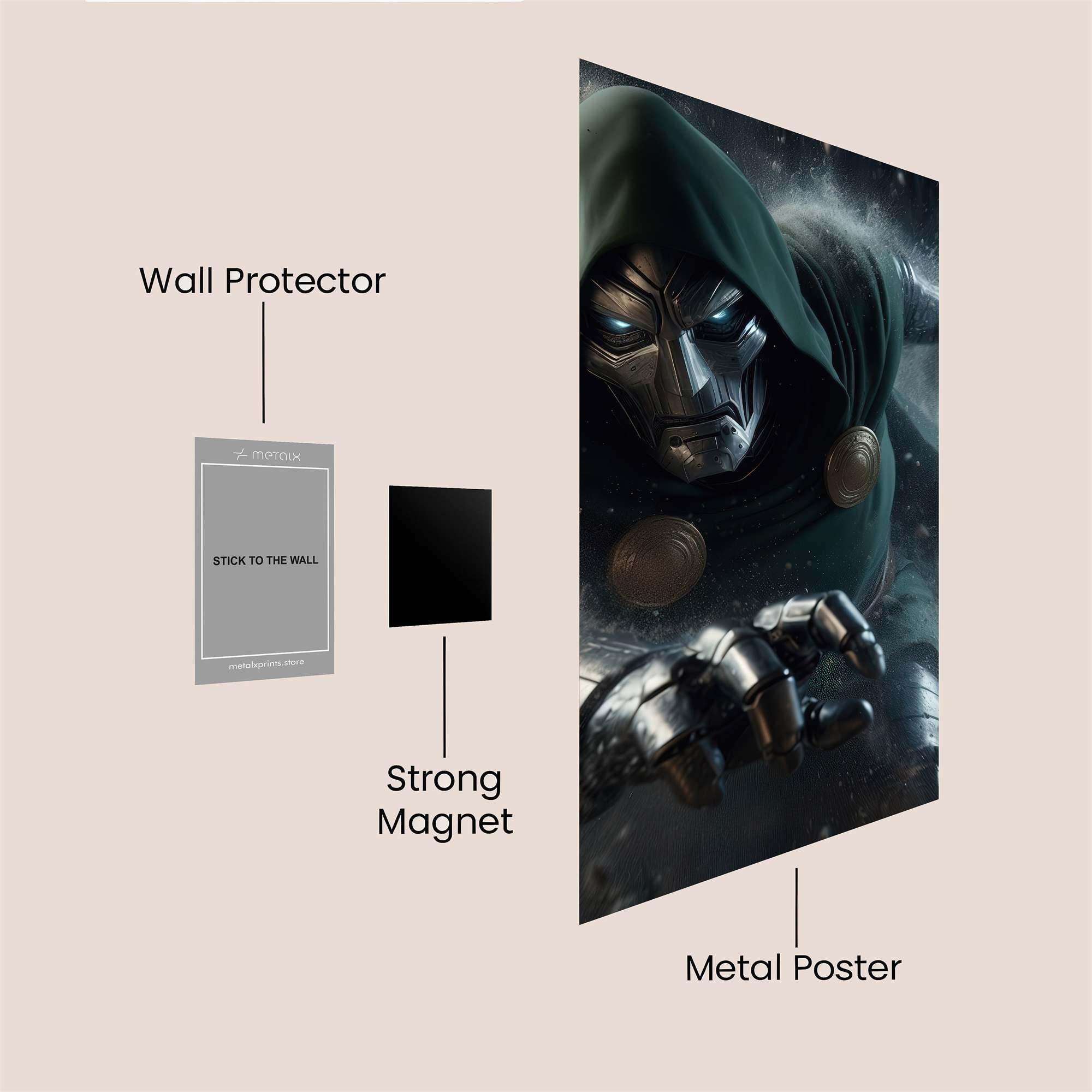 Doom Menacing Safe Wall Magnetic / M