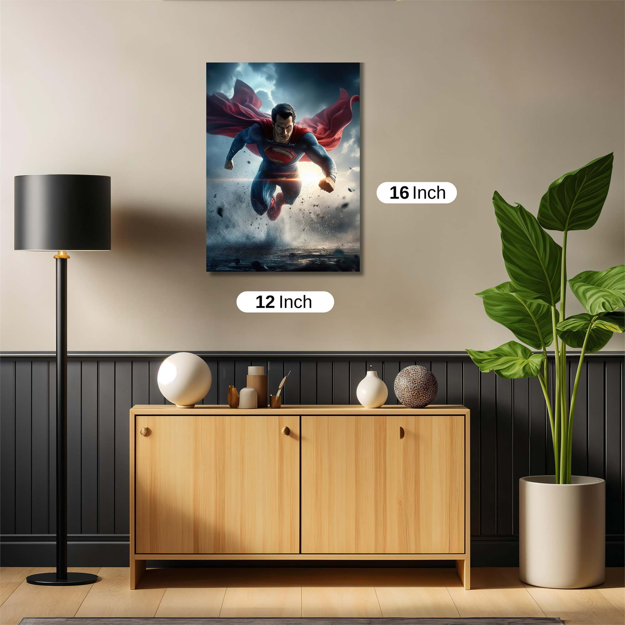 Superman Ascends Safe Wall Magnetic / M