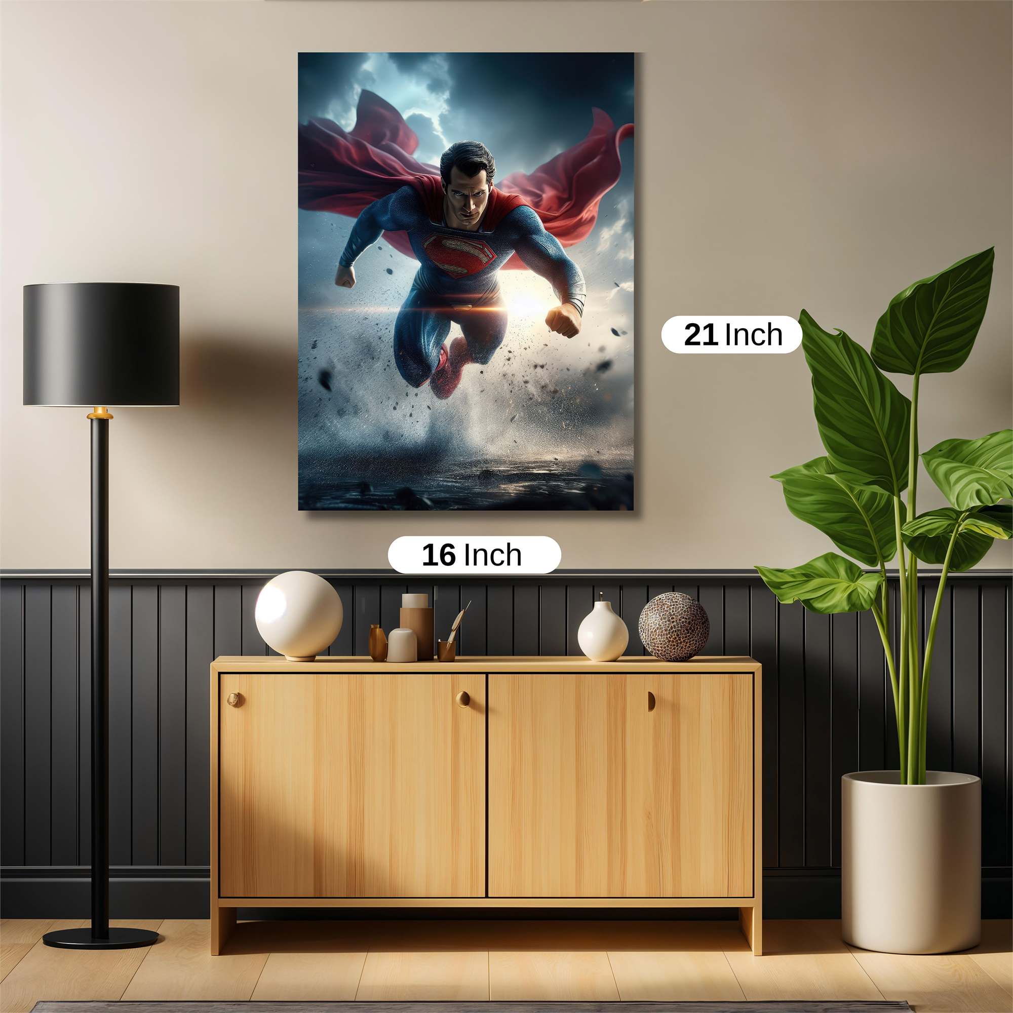 Superman Ascends Safe Wall Magnetic / M
