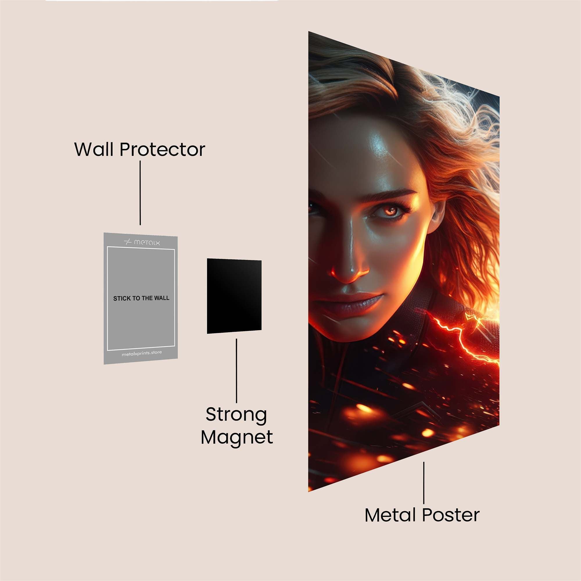 Captain Intense Safe Wall Magnetic / M