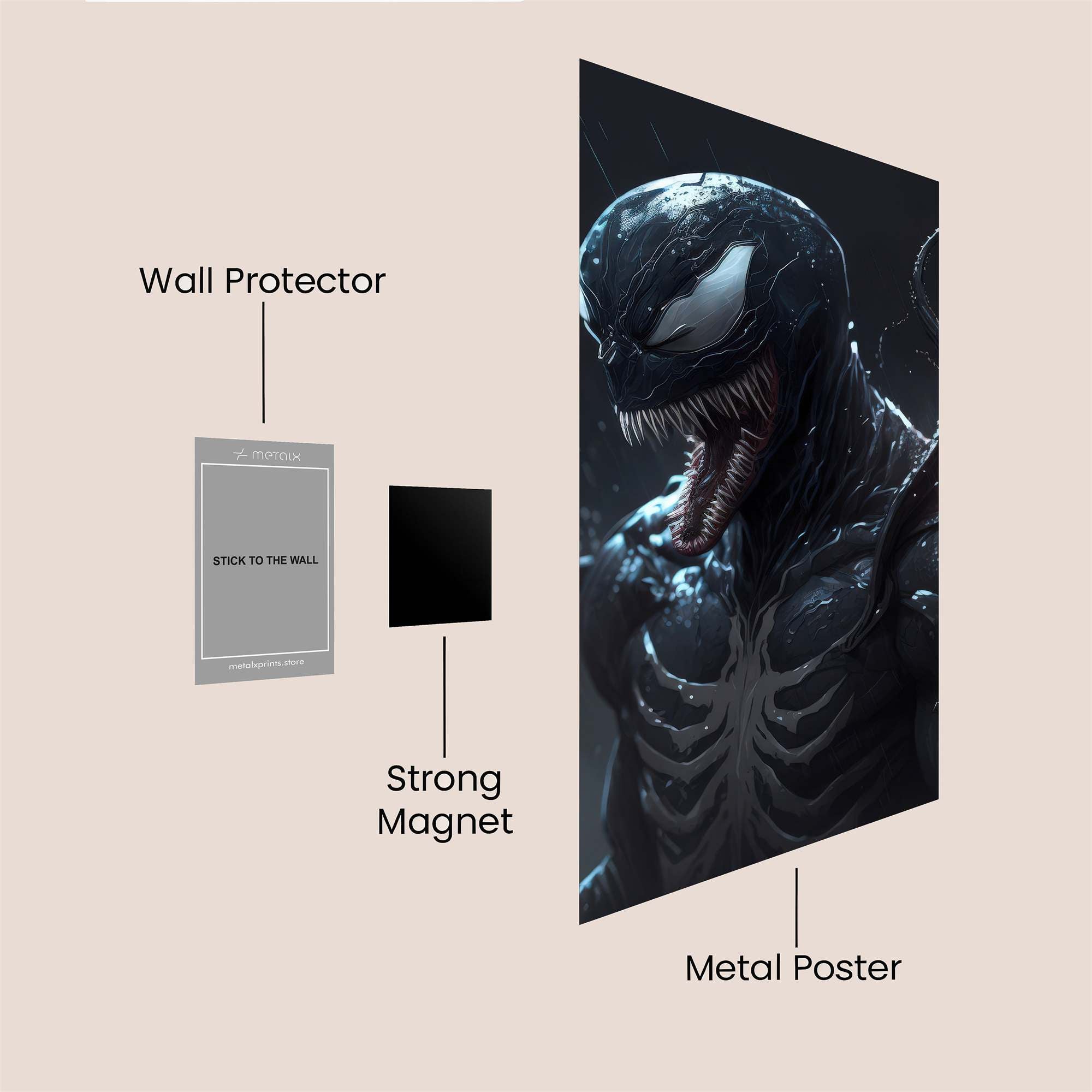 Venom Unleashed Safe Wall Magnetic / M