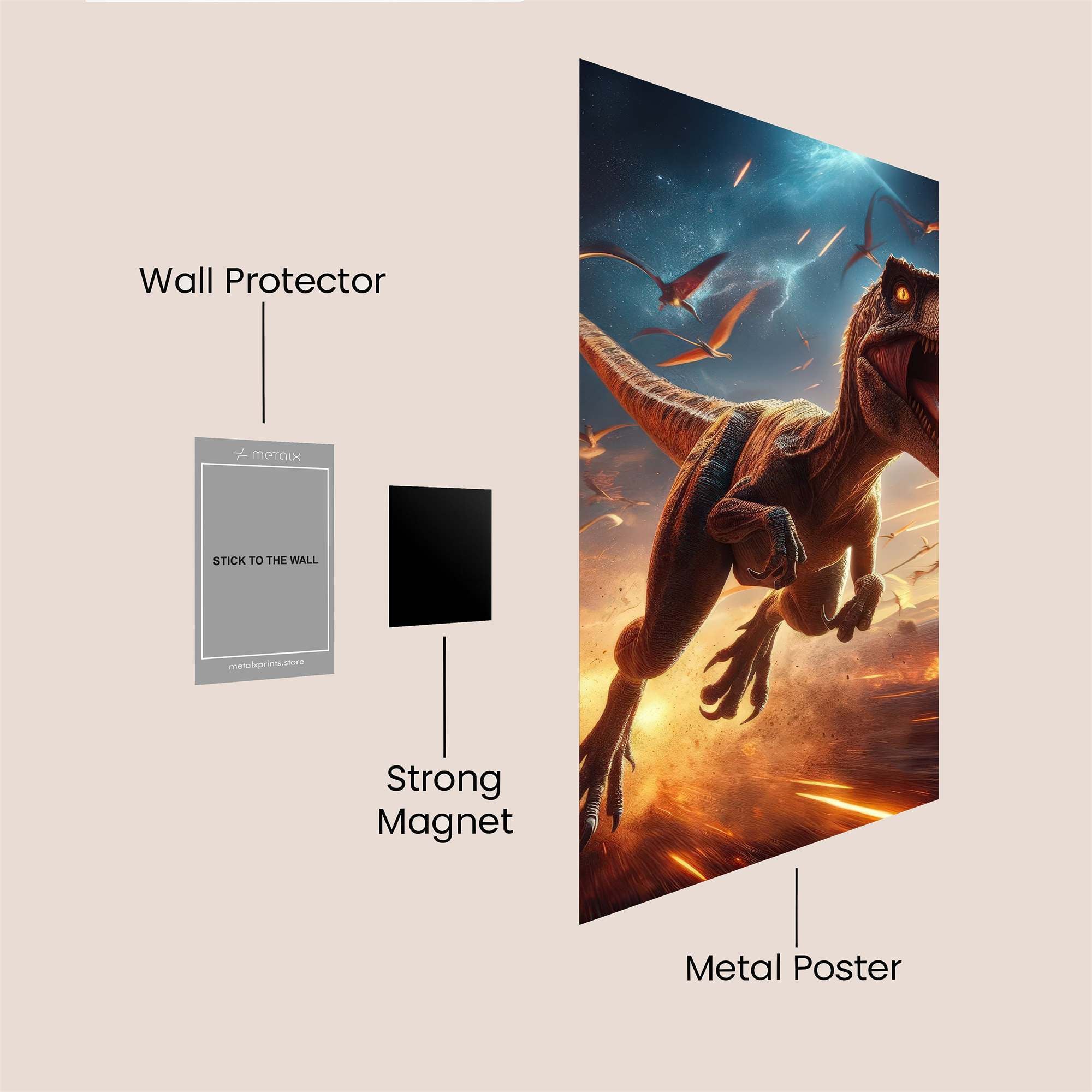Velociraptor Vortex Safe Wall Magnetic / M