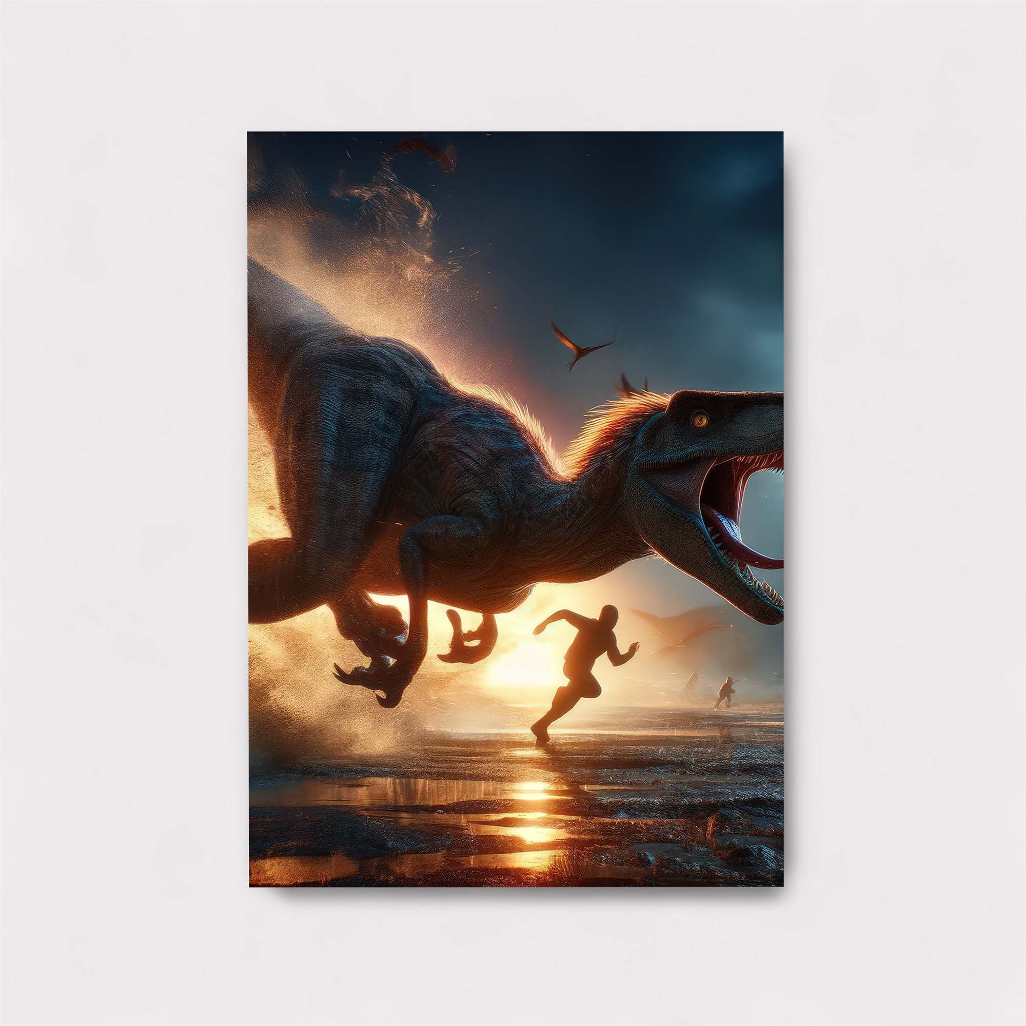 Velociraptor Chase Safe Wall Magnetic / M
