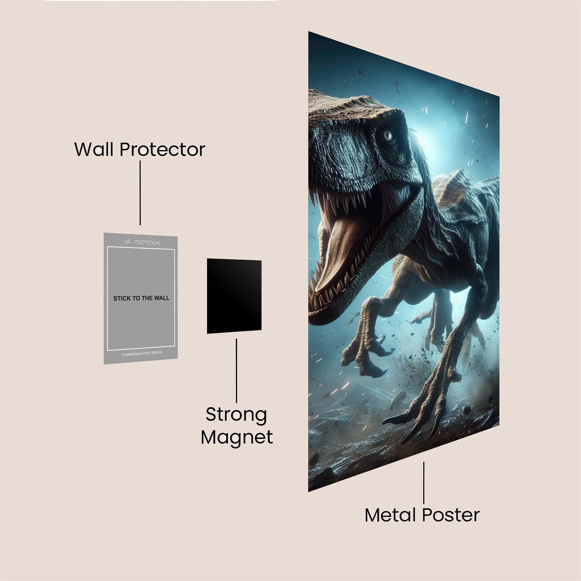 Velociraptor Vortex Safe Wall Magnetic / M