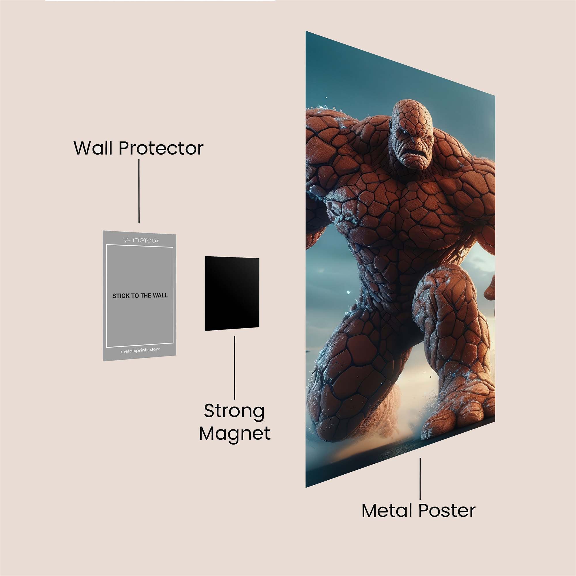 Thing Menacing Safe Wall Magnetic / M