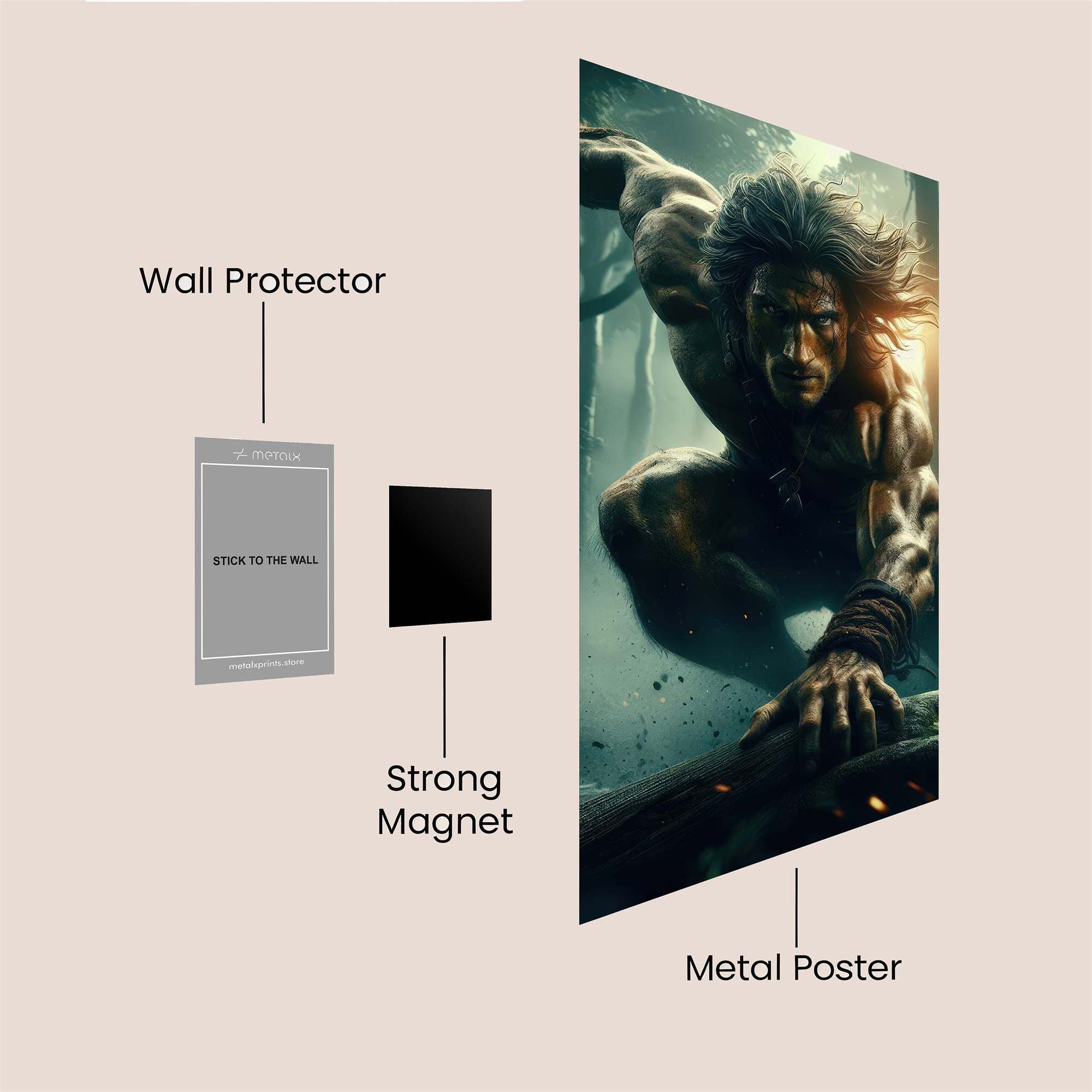 Tarzan Fierce Safe Wall Magnetic / M