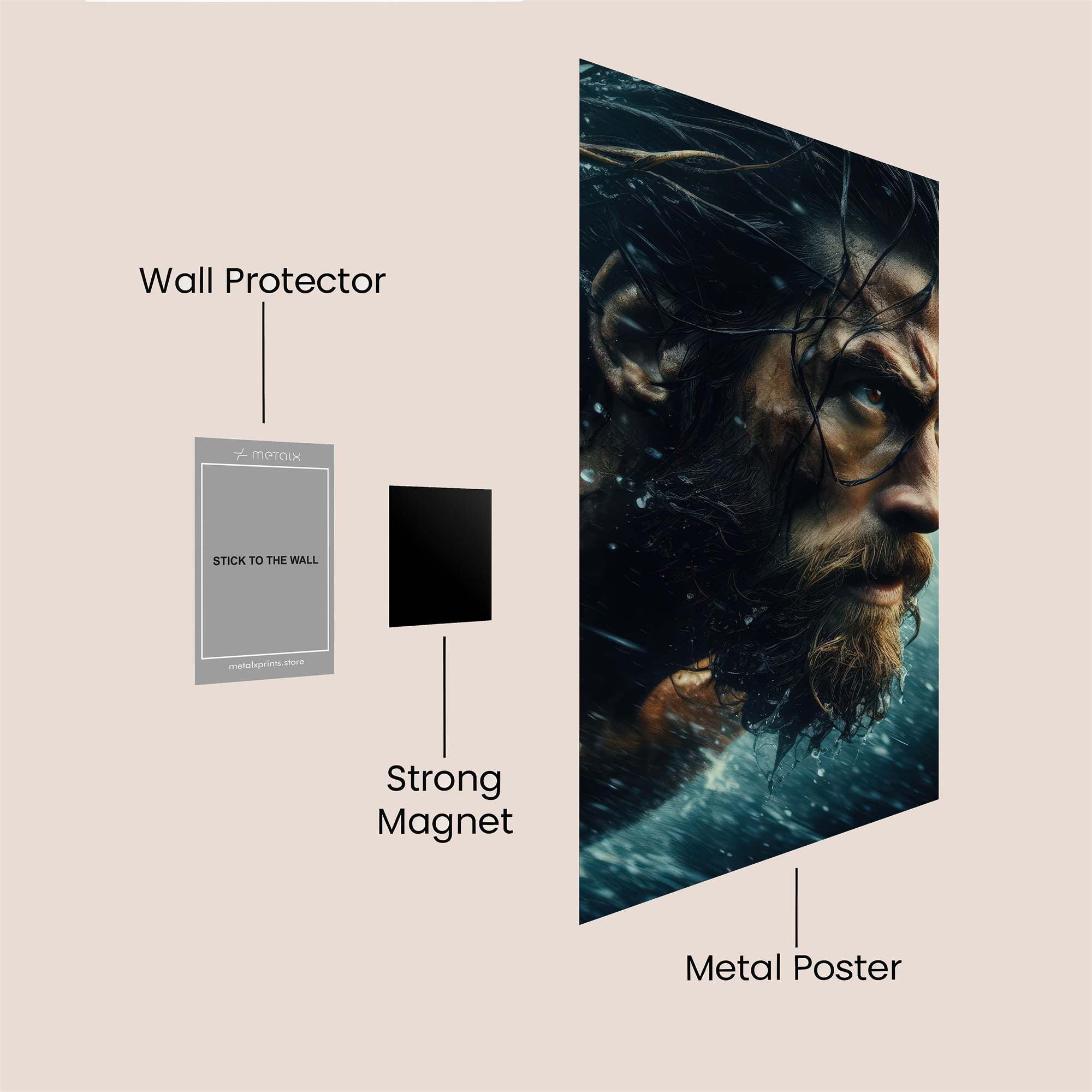 Aquaman Tempest Safe Wall Magnetic / M
