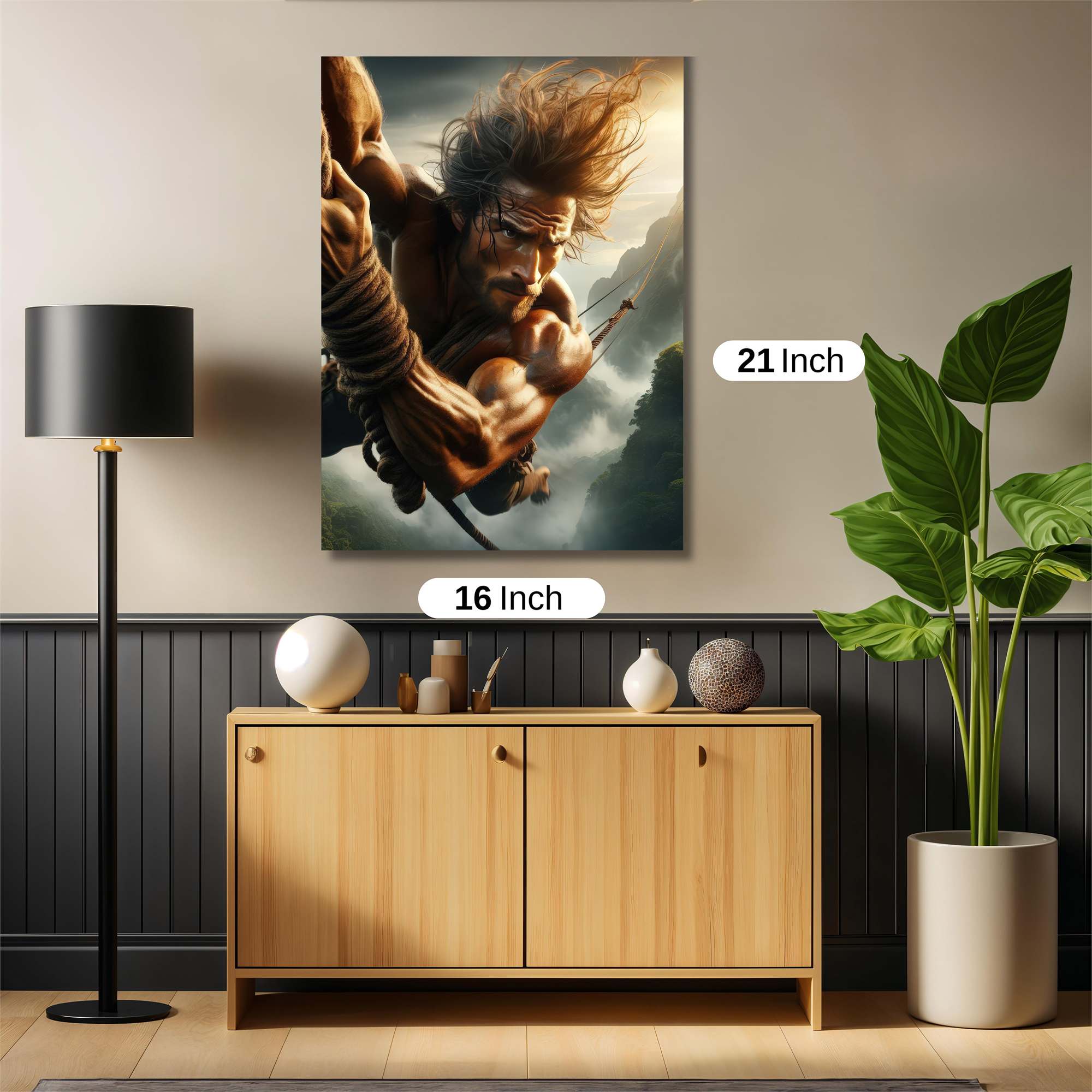 Hanuman Ascending Safe Wall Magnetic / M