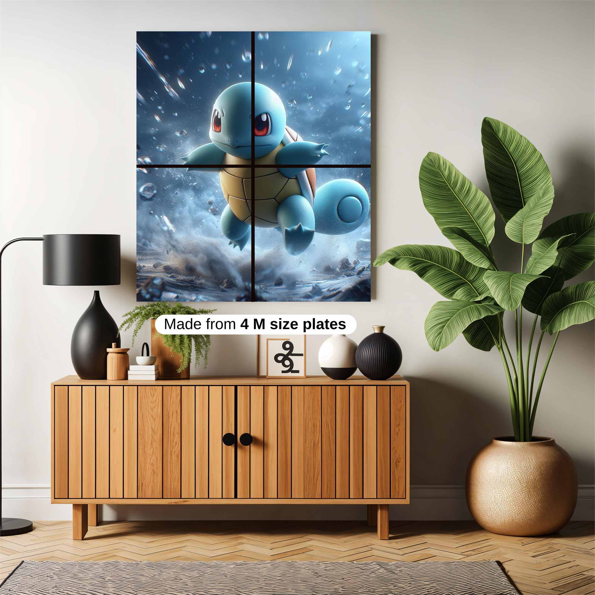 Squirtle Splash Safe Wall Magnetic / M