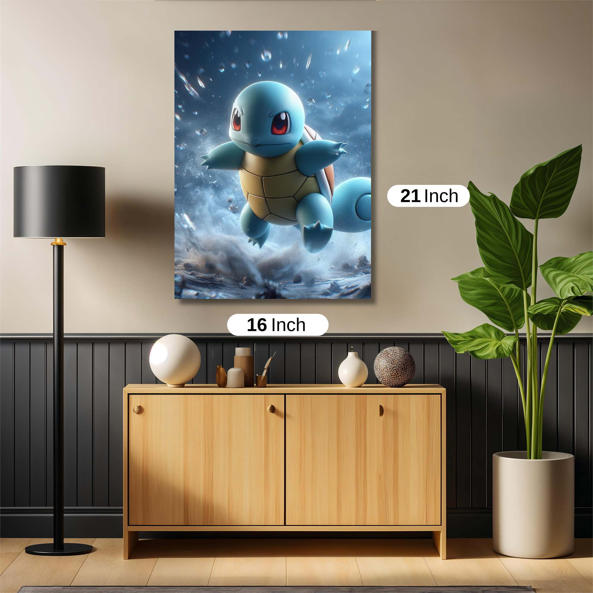 Squirtle Splash Safe Wall Magnetic / M