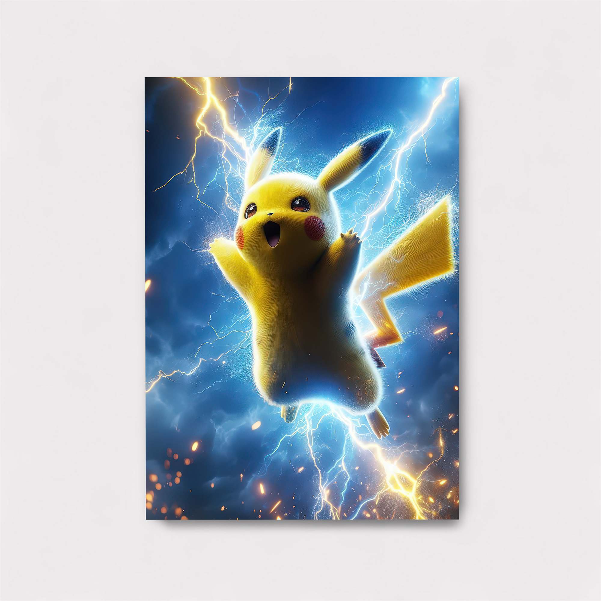 Pikachu Electrifying Safe Wall Magnetic / M