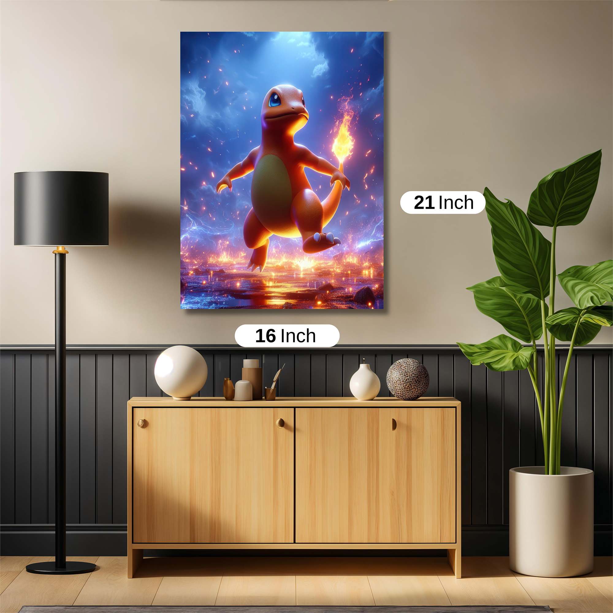 Charmander Blaze Safe Wall Magnetic / M