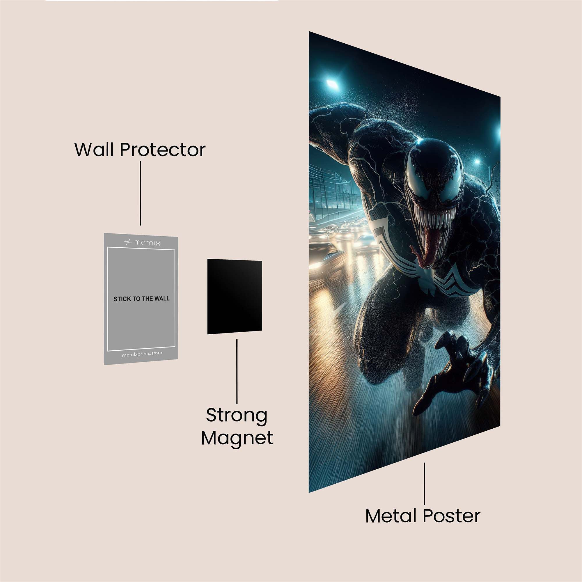 Venom Rampage Safe Wall Magnetic / M