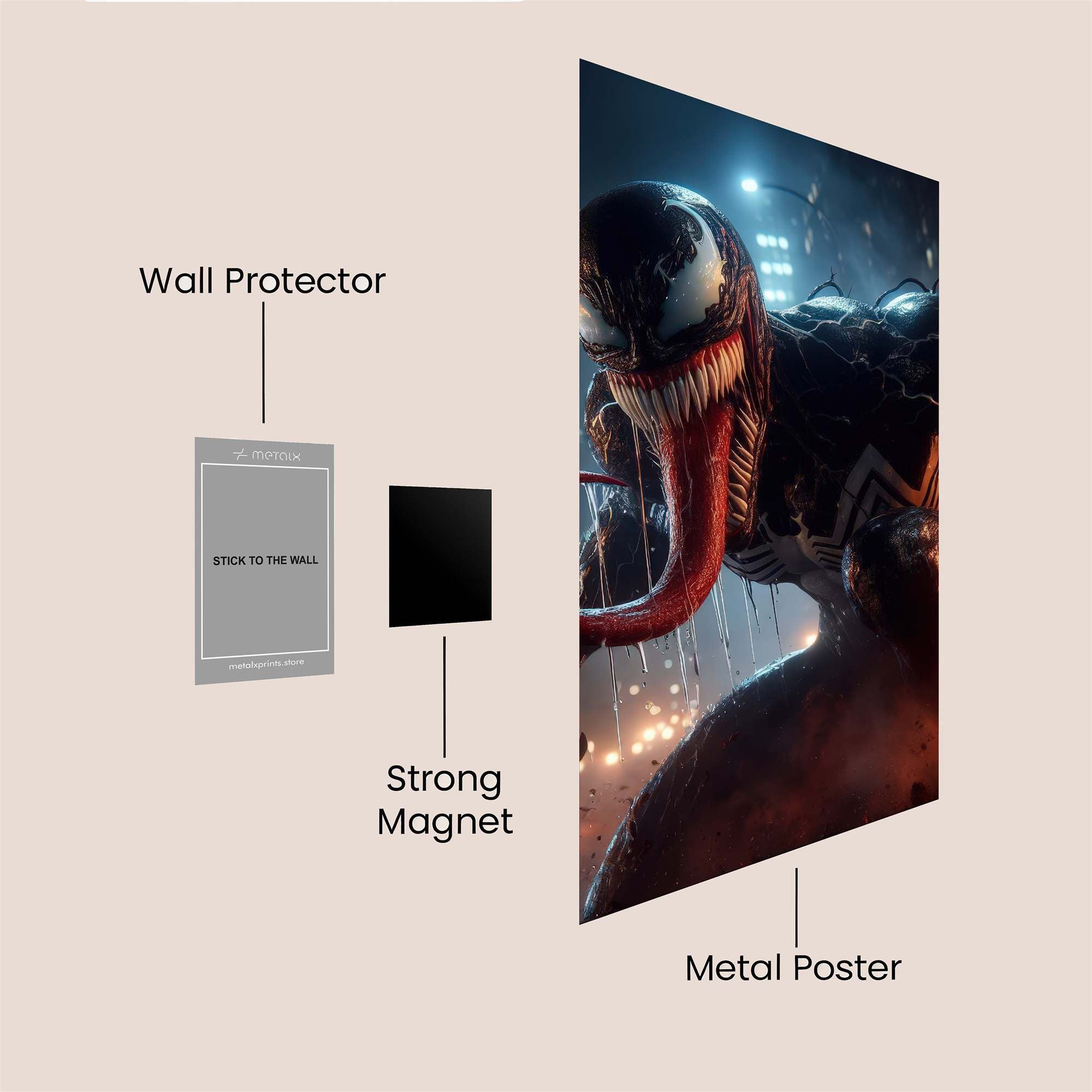 Venom Rampage Safe Wall Magnetic / M