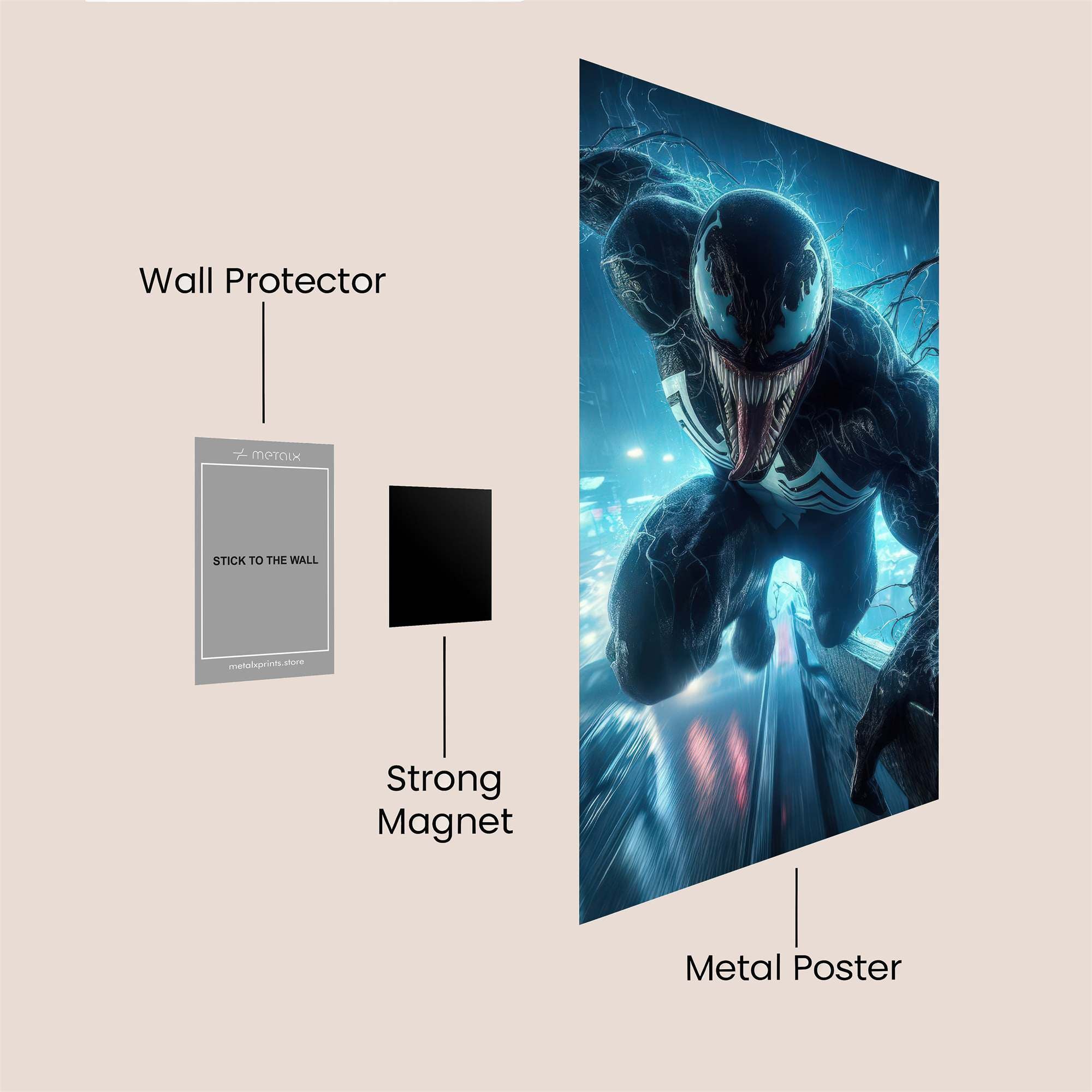 Venom Unleashed Safe Wall Magnetic / M
