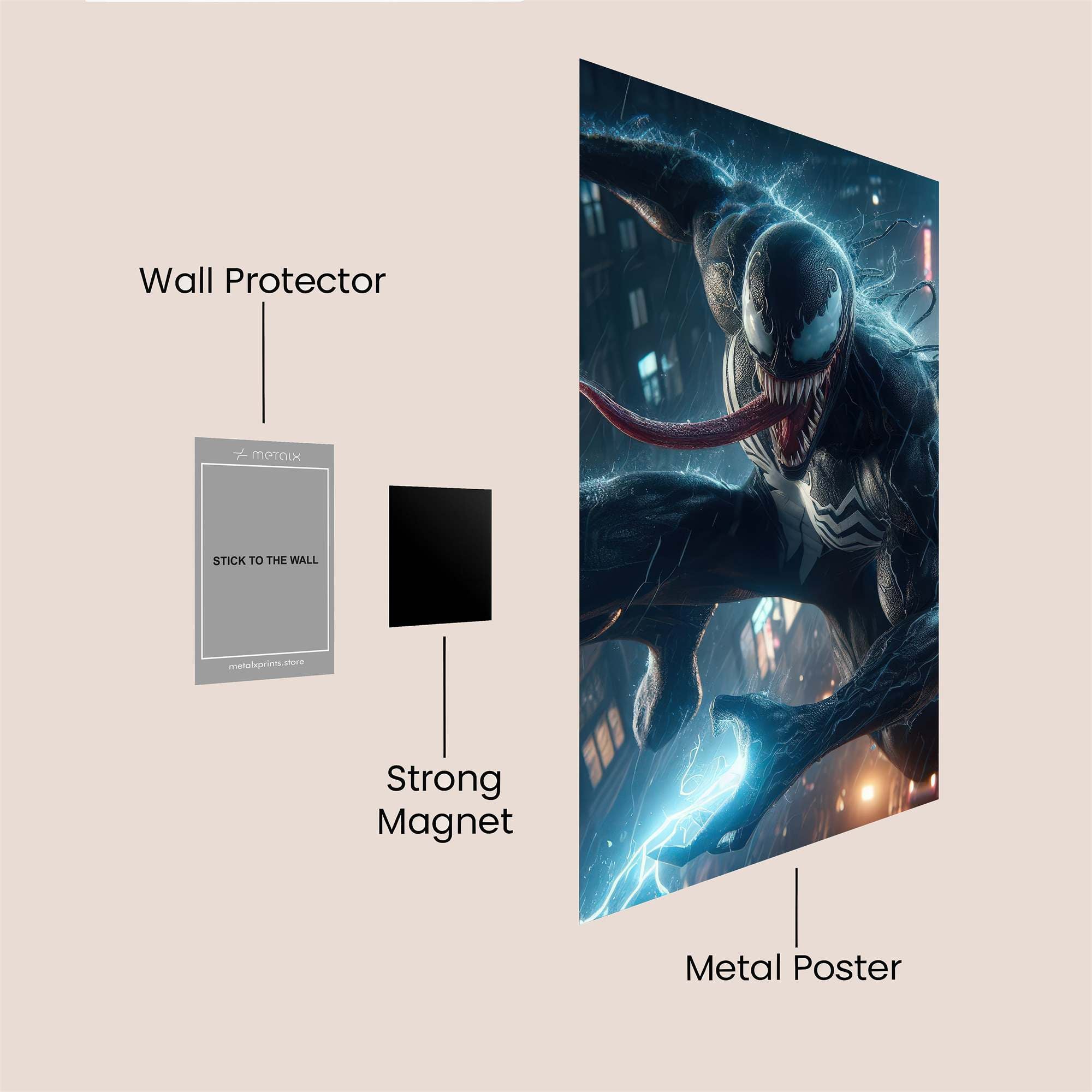 Venom Unleashed Safe Wall Magnetic / M