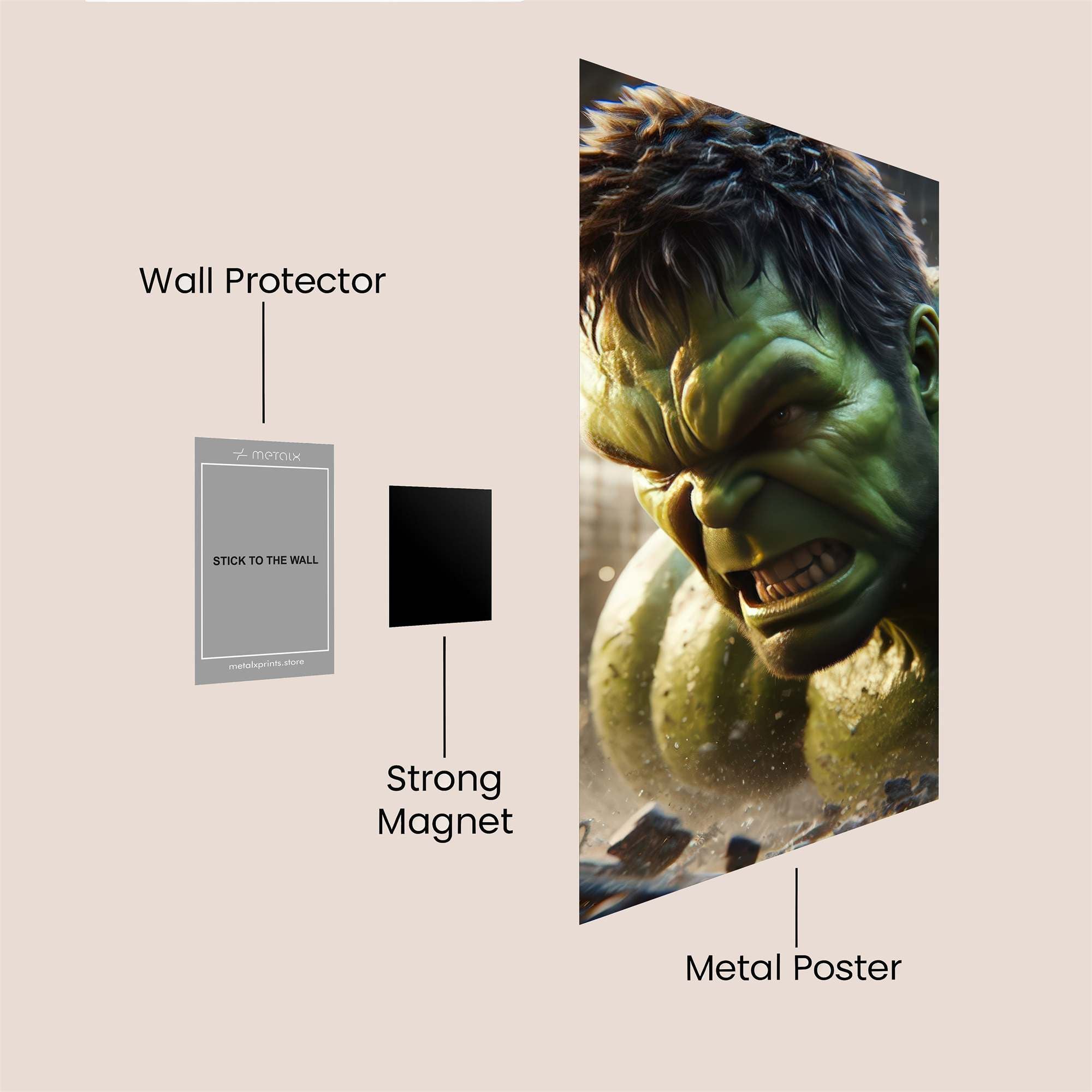 Hulk Rampage Safe Wall Magnetic / M