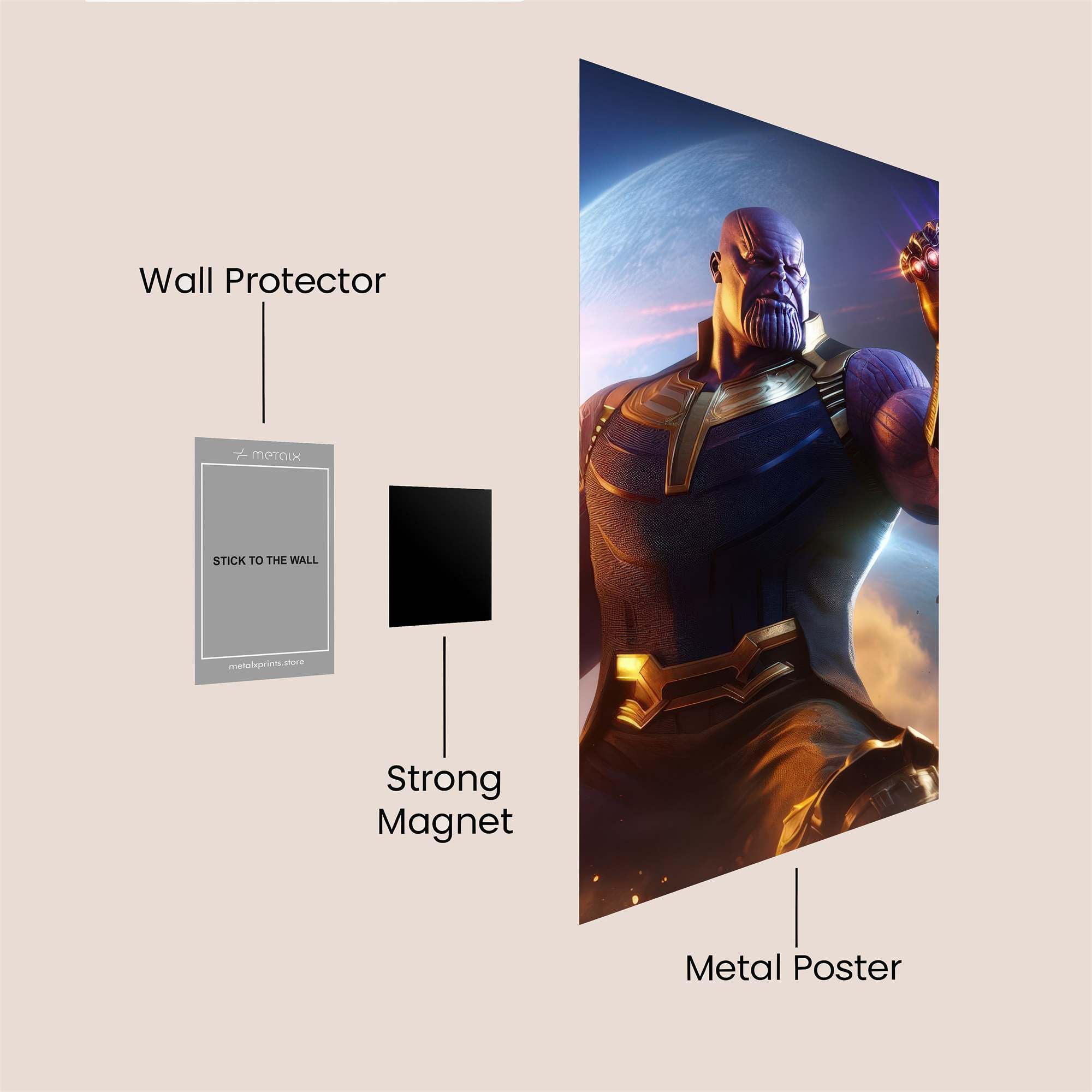 Thanos Triumphant Safe Wall Magnetic / M