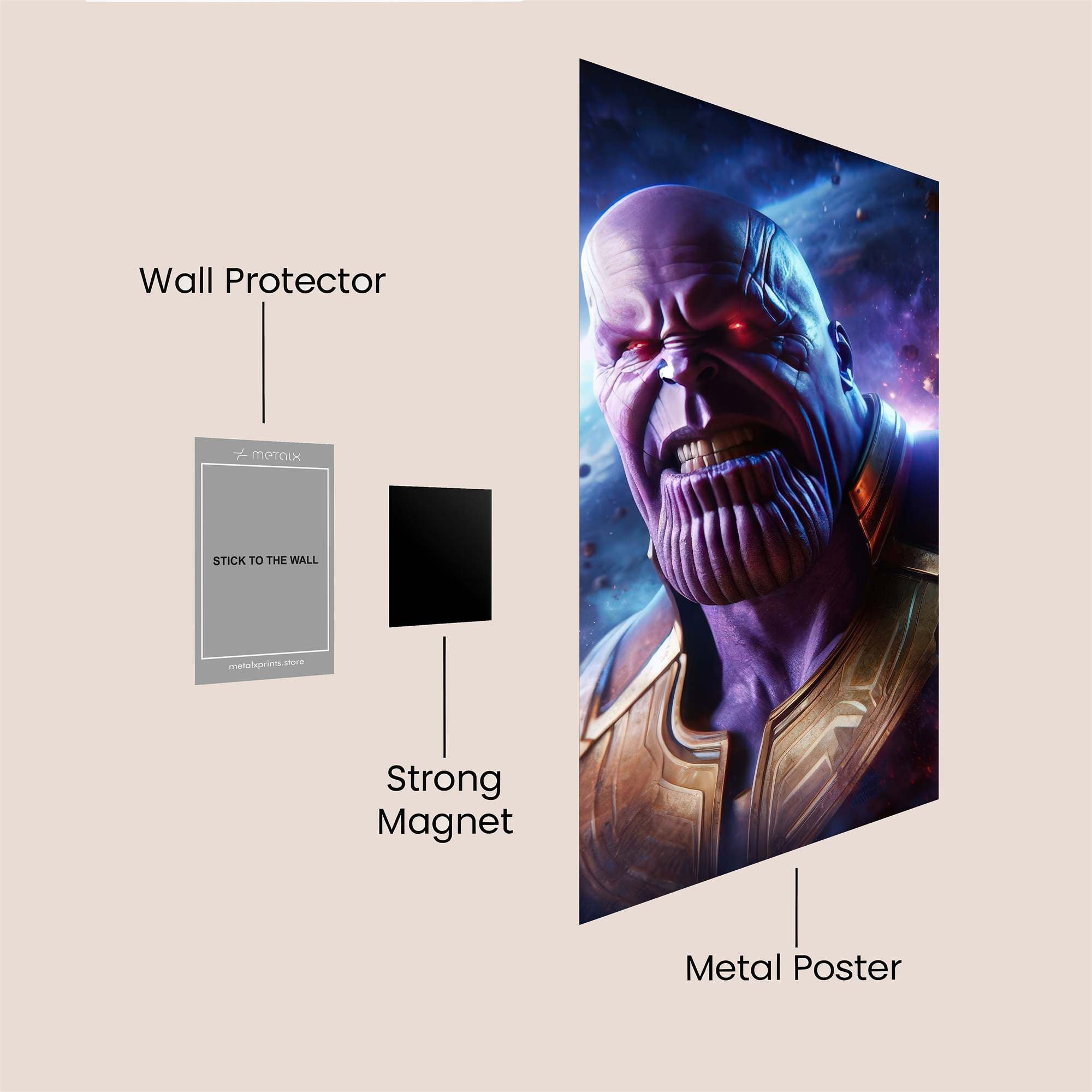 Thanos Triumphant Safe Wall Magnetic / M