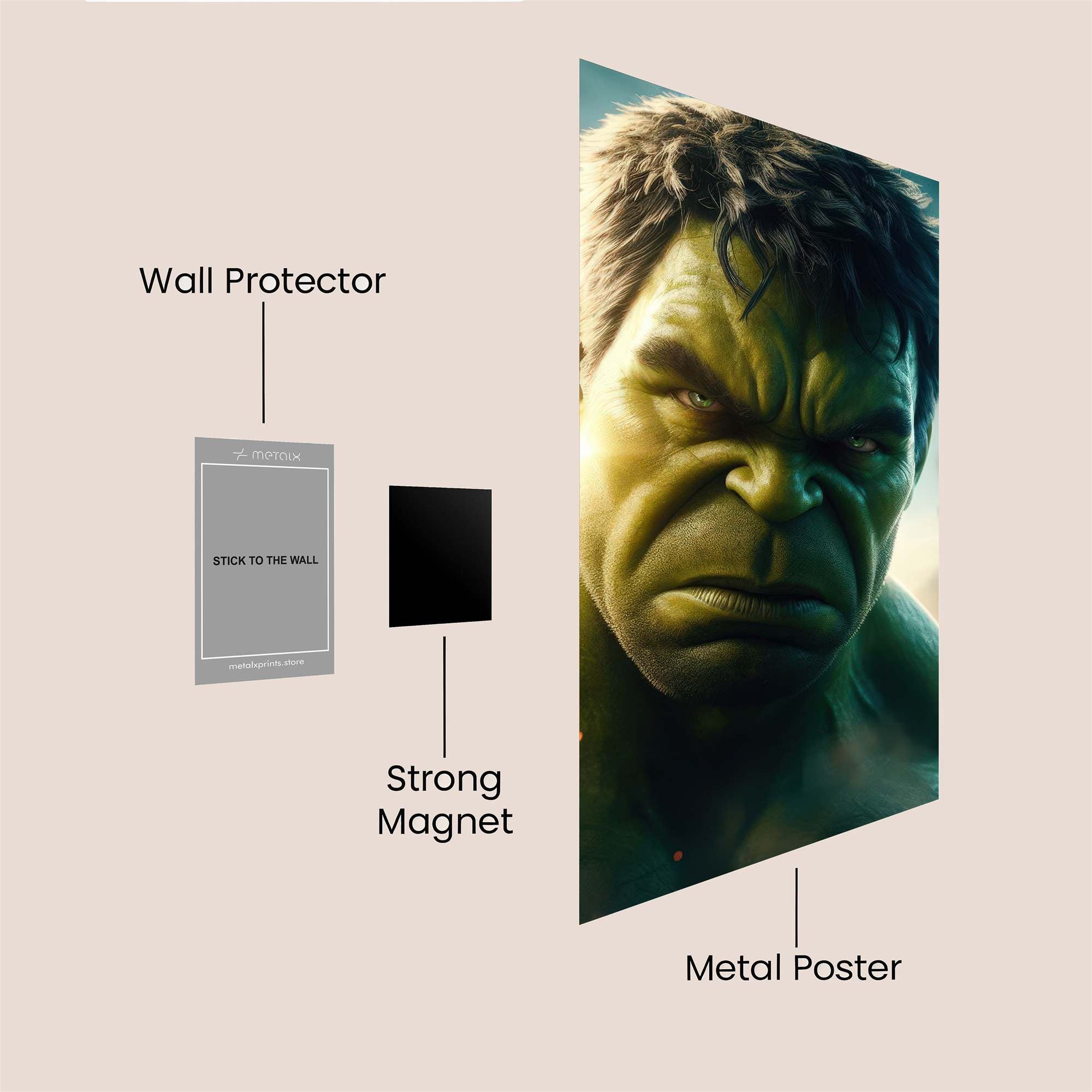 Hulk Defiant Safe Wall Magnetic / M