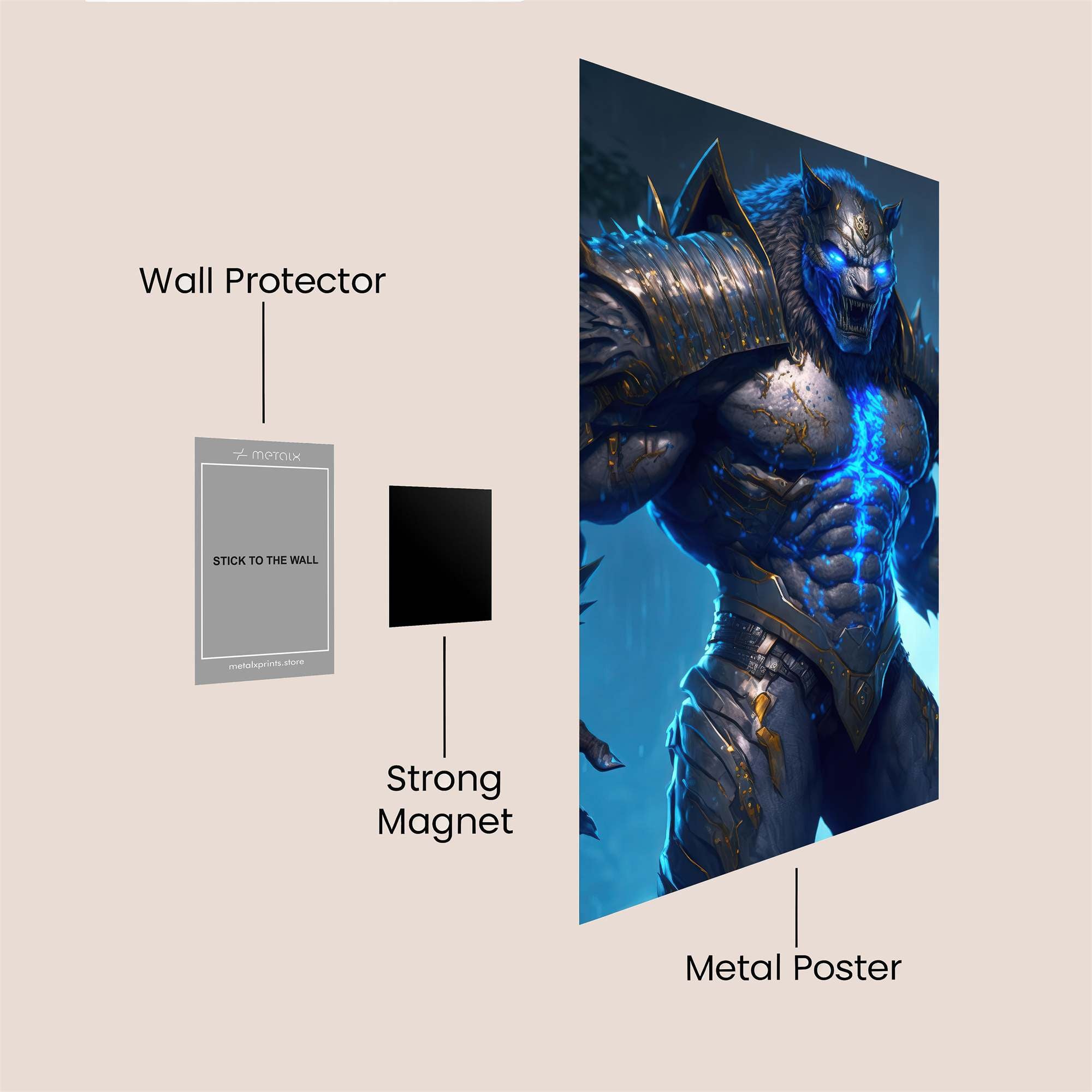 Werewolf Sentinel Safe Wall Magnetic / M