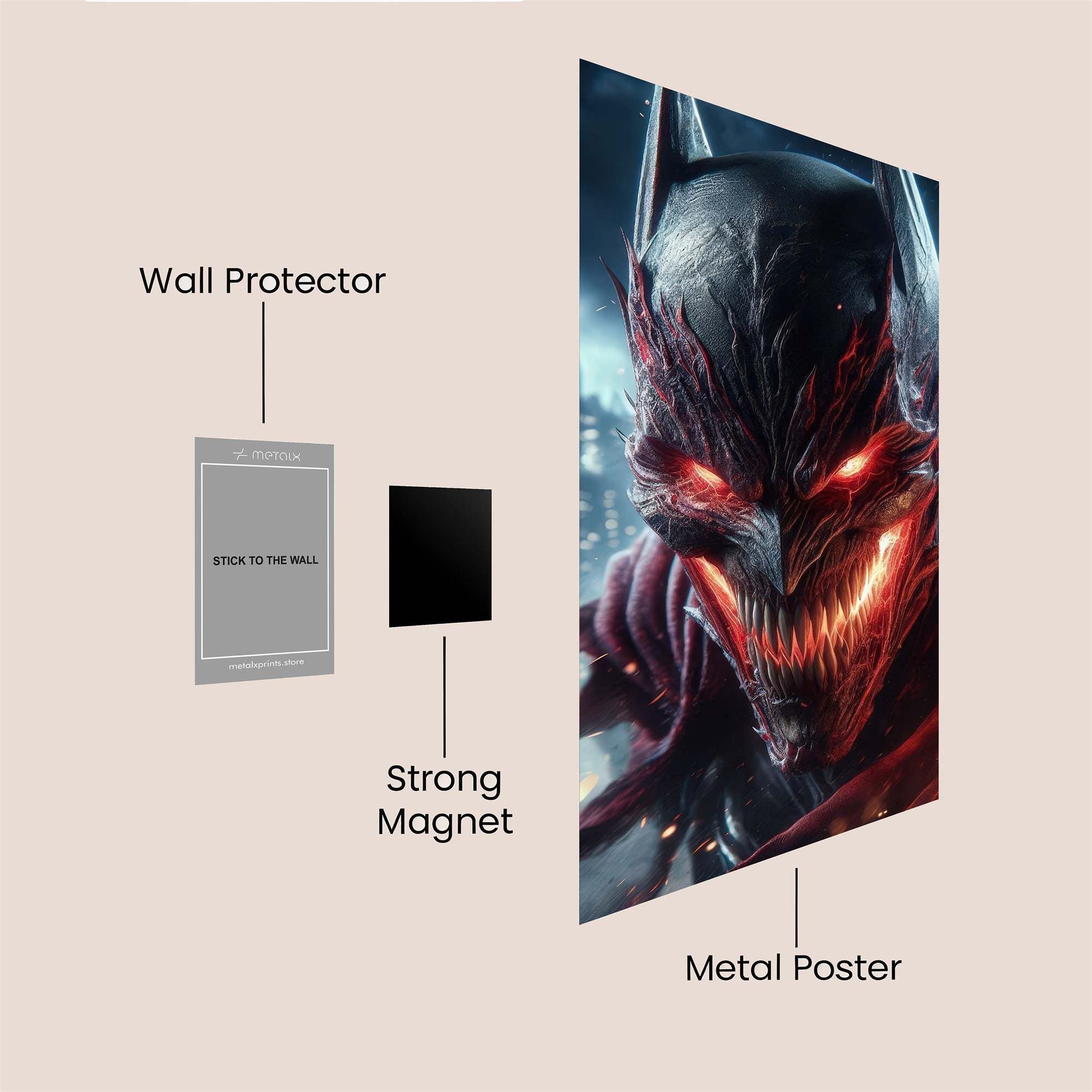Batman Inferno Safe Wall Magnetic / M