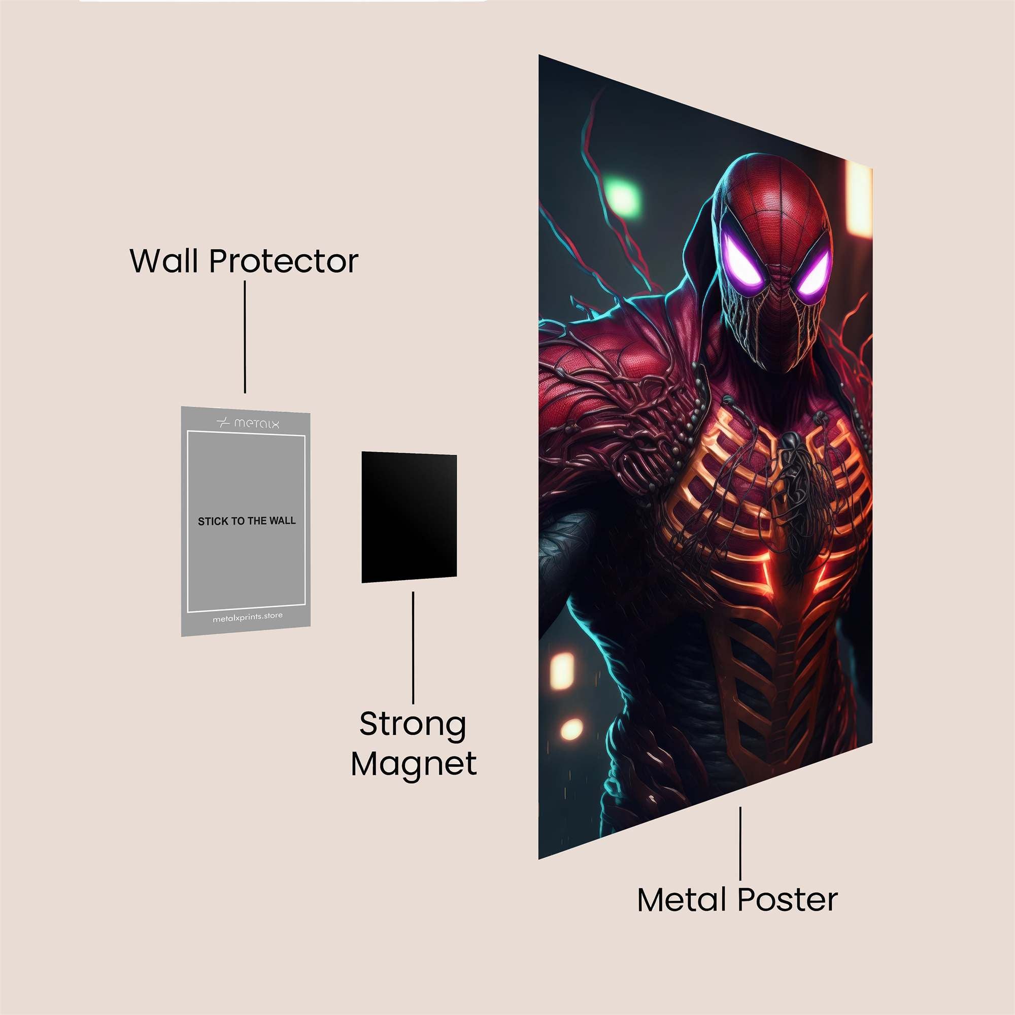 Spider-Menace Safe Wall Magnetic / M
