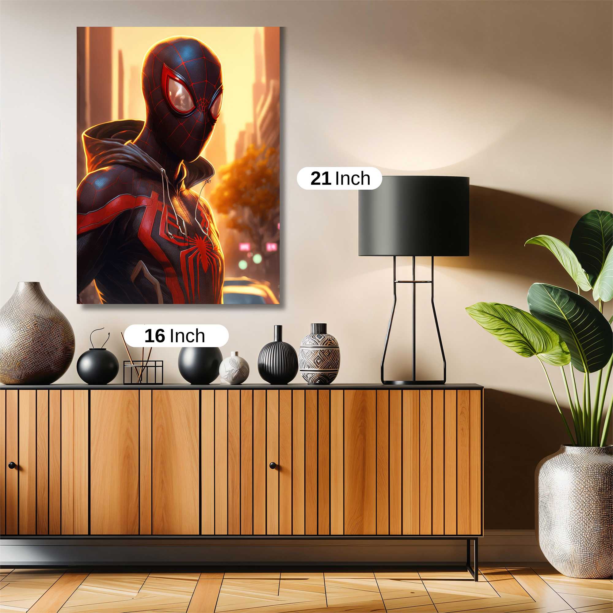 Spider-Sunset Safe Wall Magnetic / M