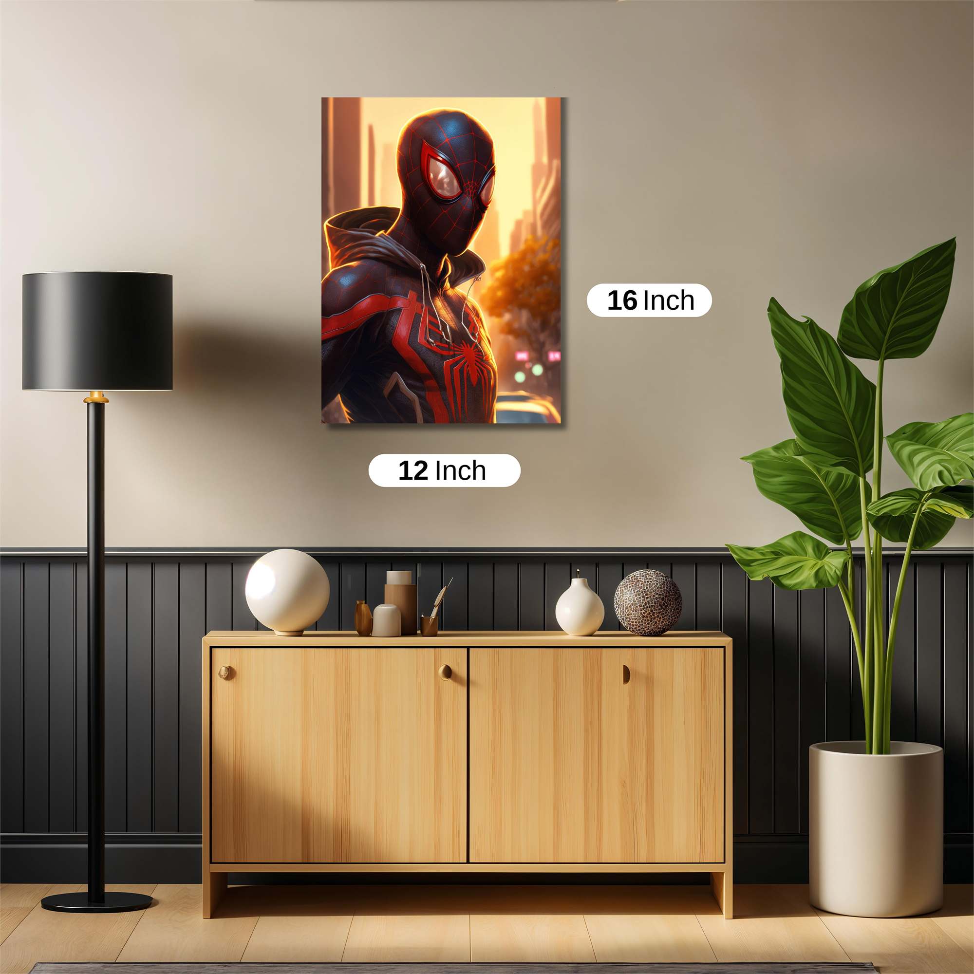 Spider-Sunset Safe Wall Magnetic / M