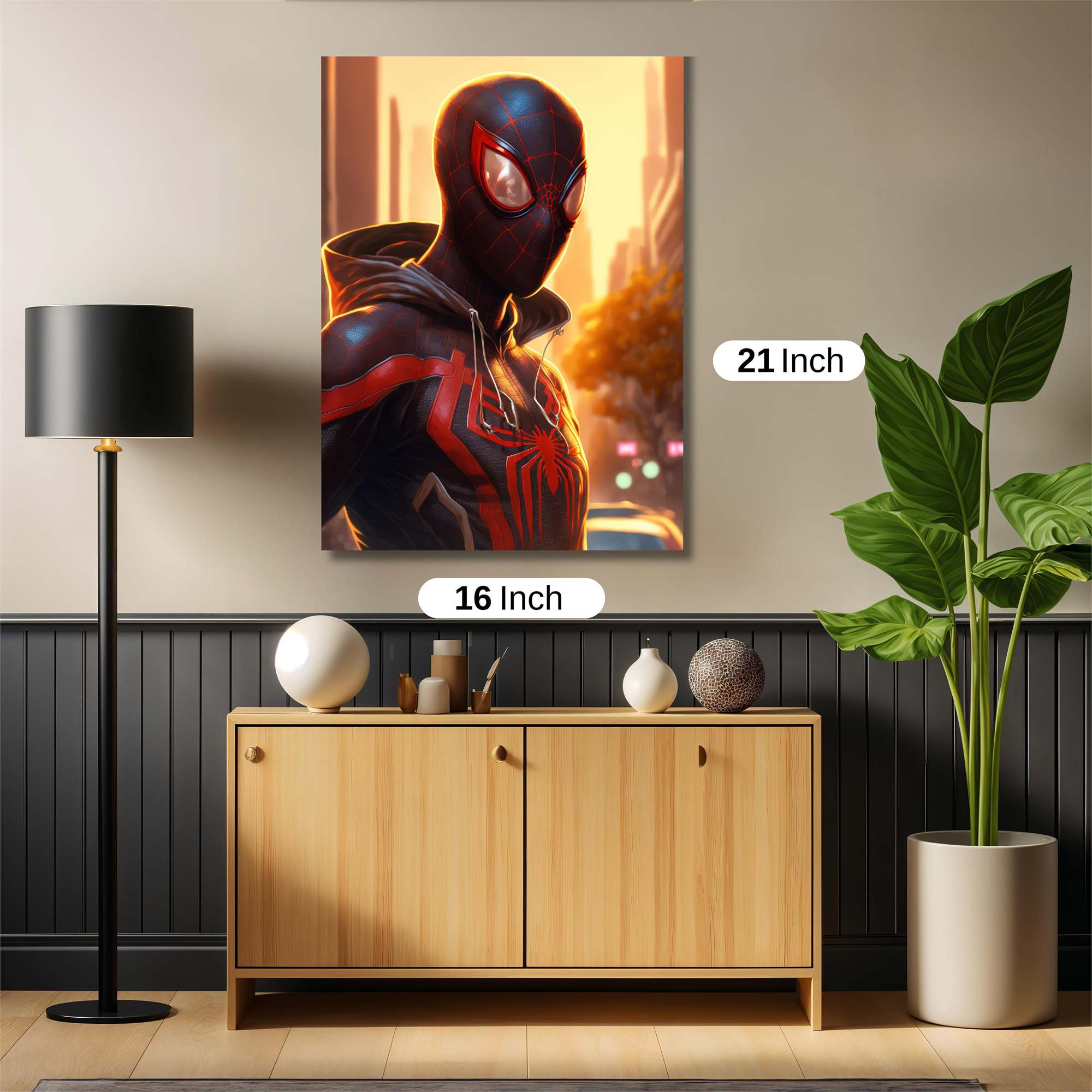 Spider-Sunset Safe Wall Magnetic / M