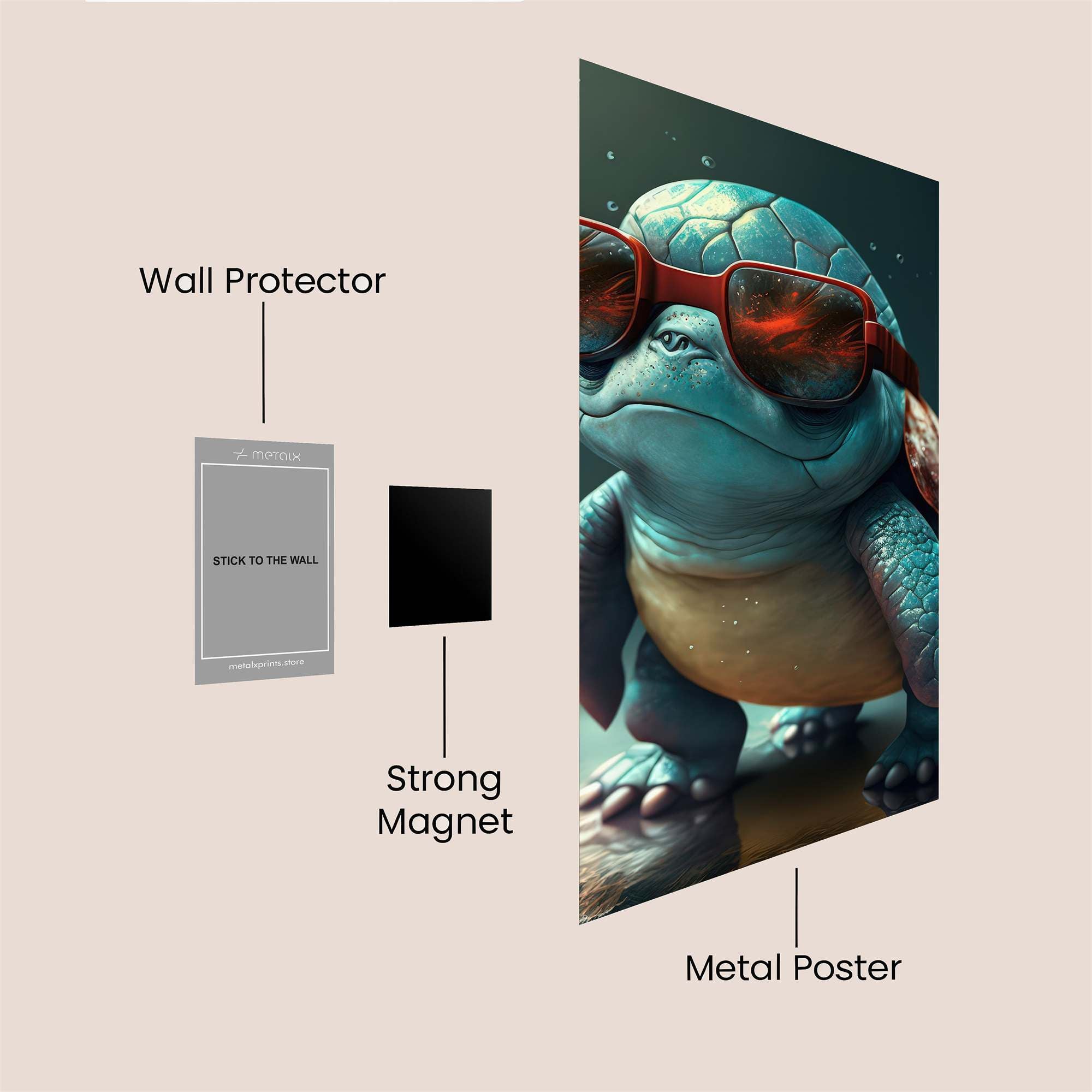 Squirtle Swagger Safe Wall Magnetic / M
