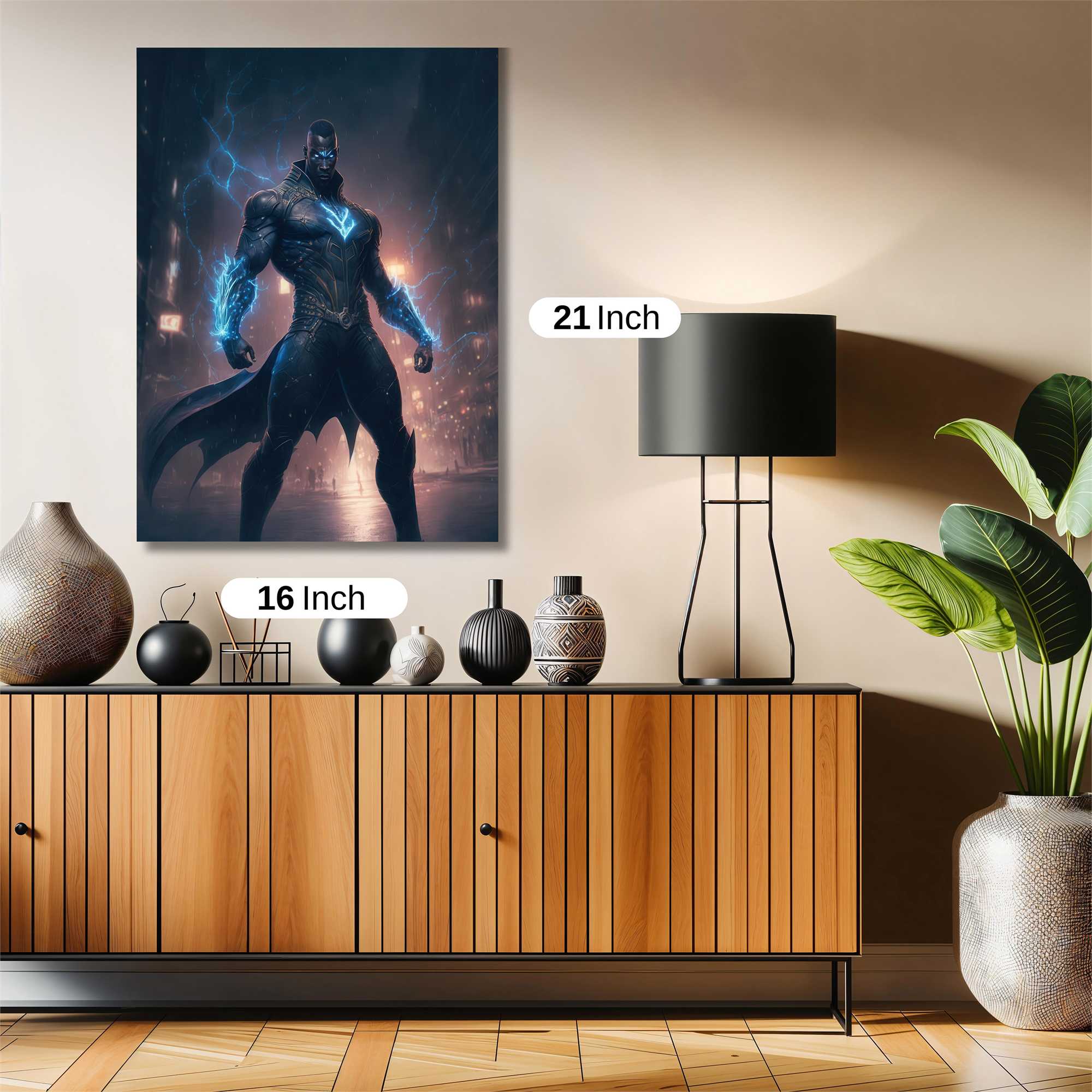Black Lightning Safe Wall Magnetic / M
