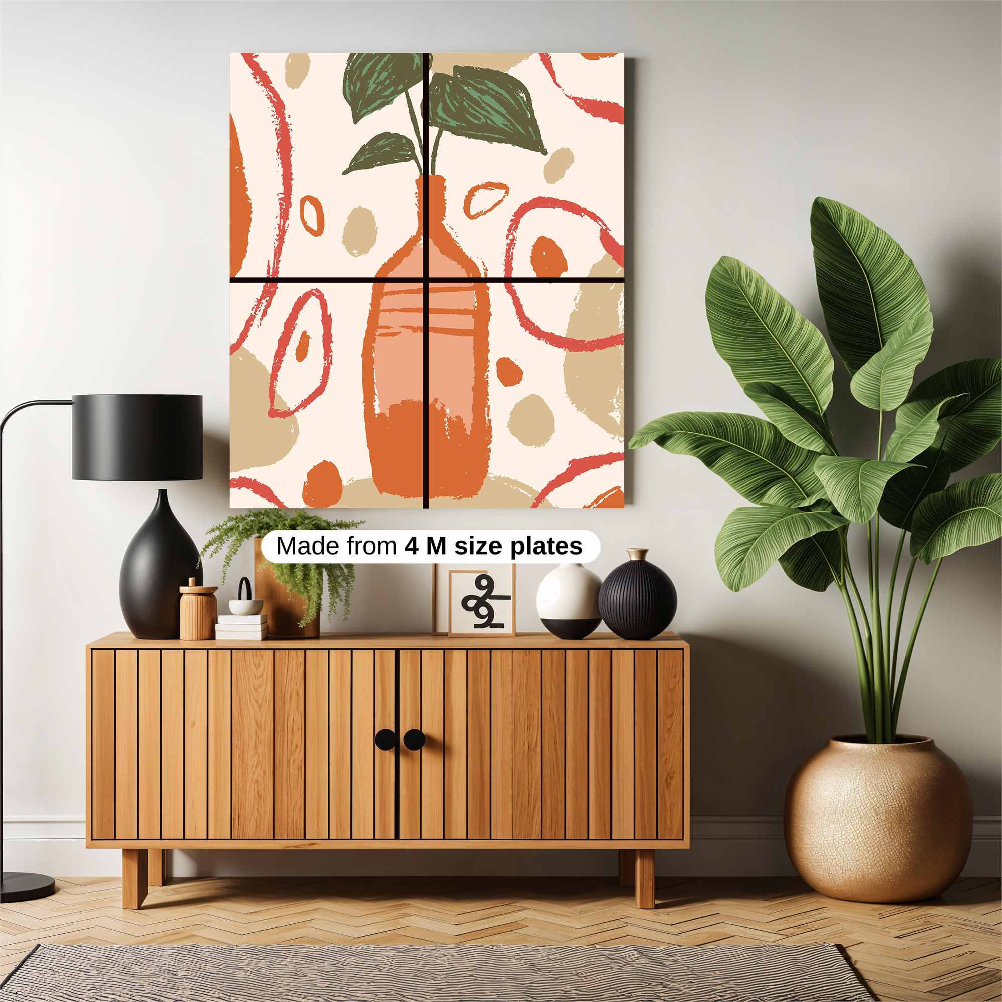 Leafy Serenity Safe Wall Magnetic / M