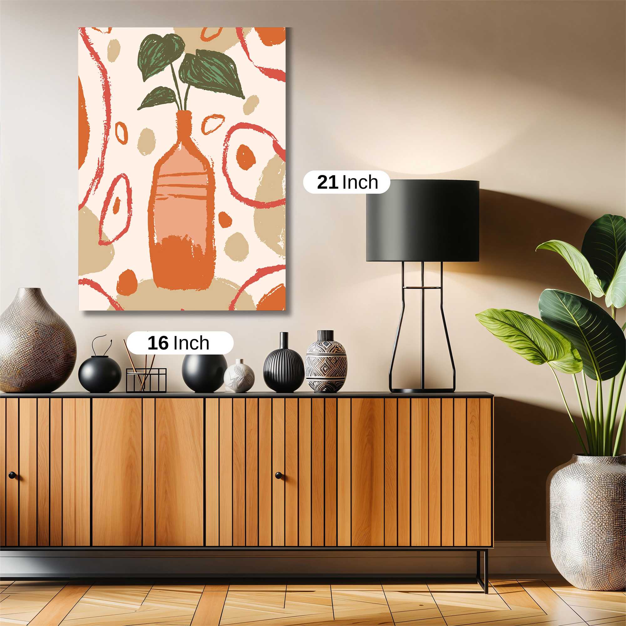 Leafy Serenity Safe Wall Magnetic / M