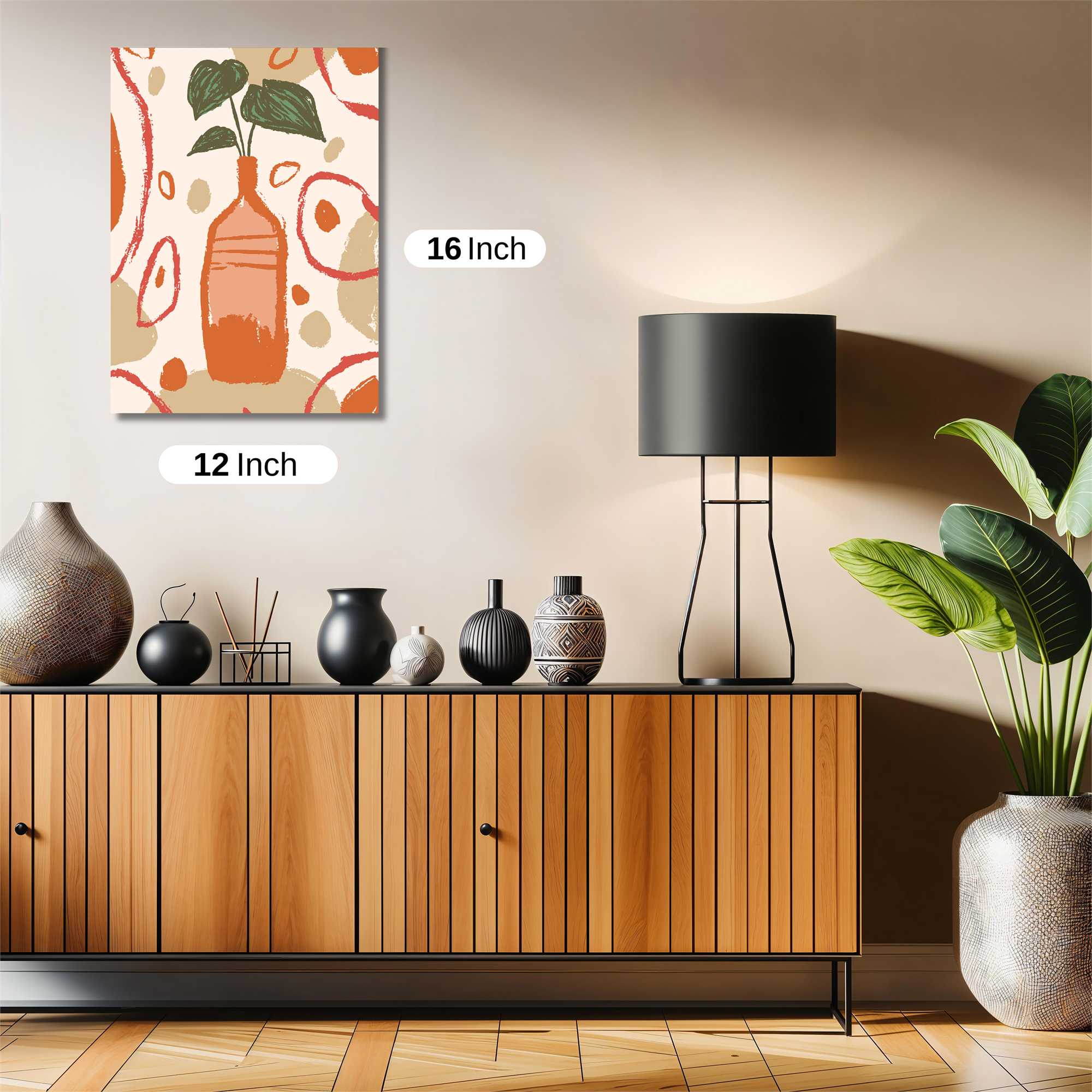 Leafy Serenity Safe Wall Magnetic / M