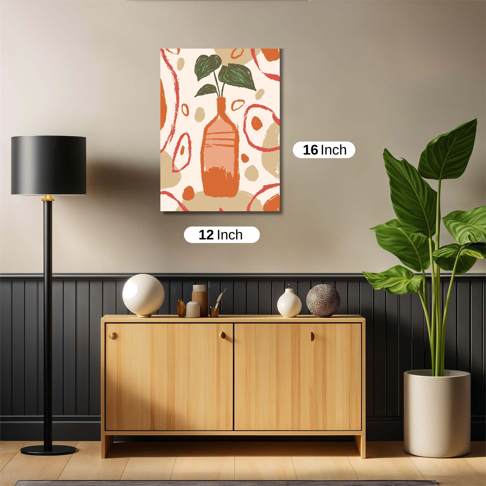 Leafy Serenity Safe Wall Magnetic / M