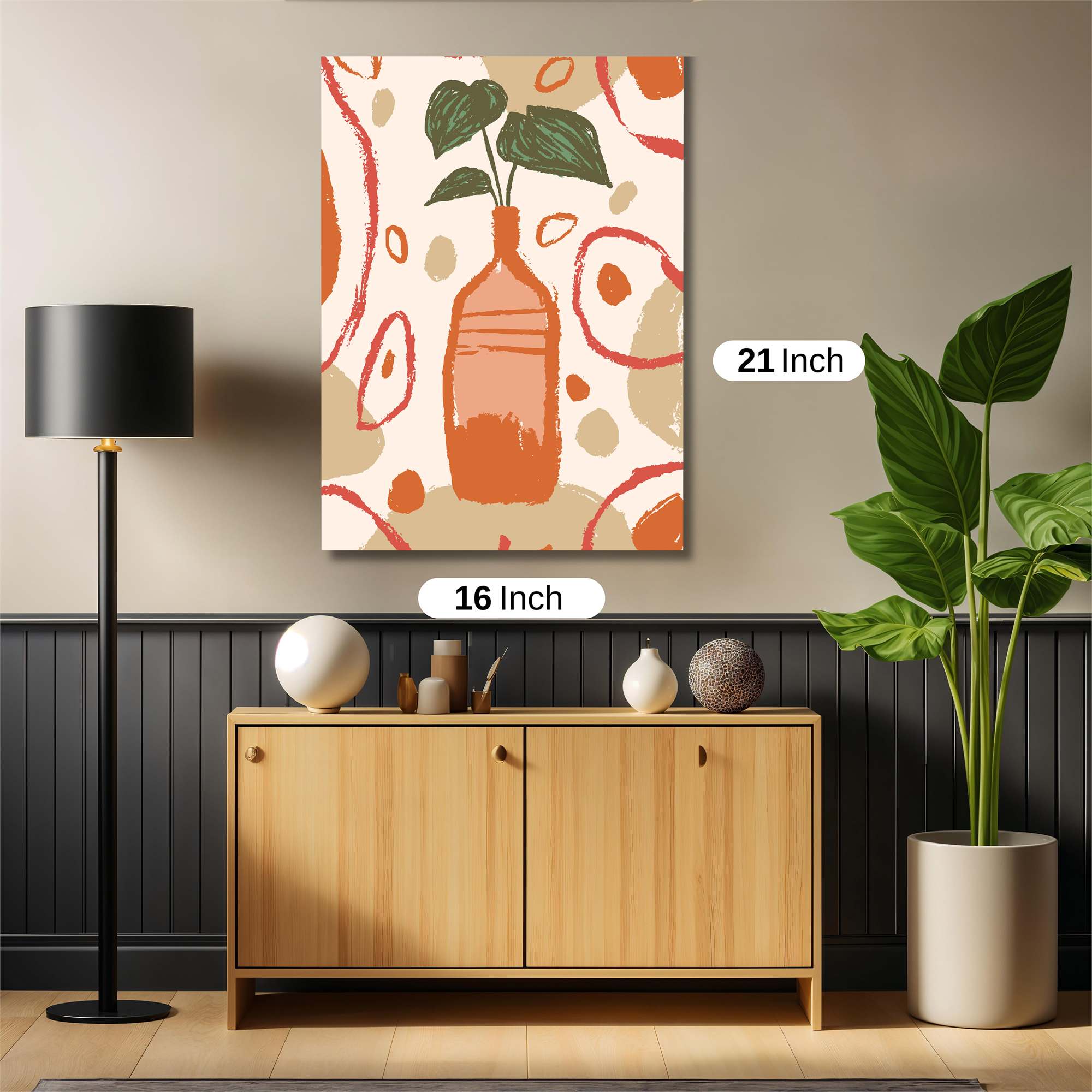 Leafy Serenity Safe Wall Magnetic / M