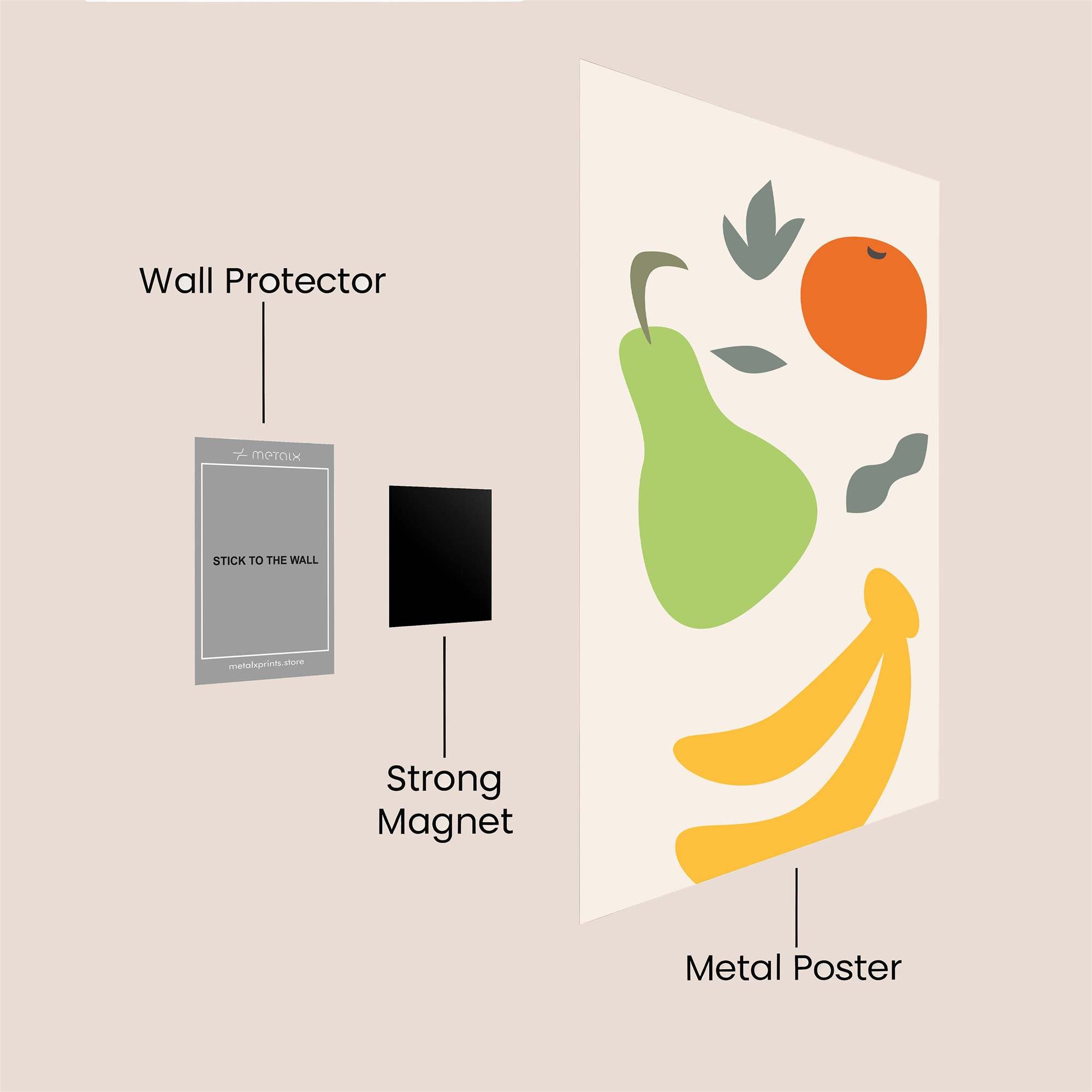 Fruitful Joy Safe Wall Magnetic / M
