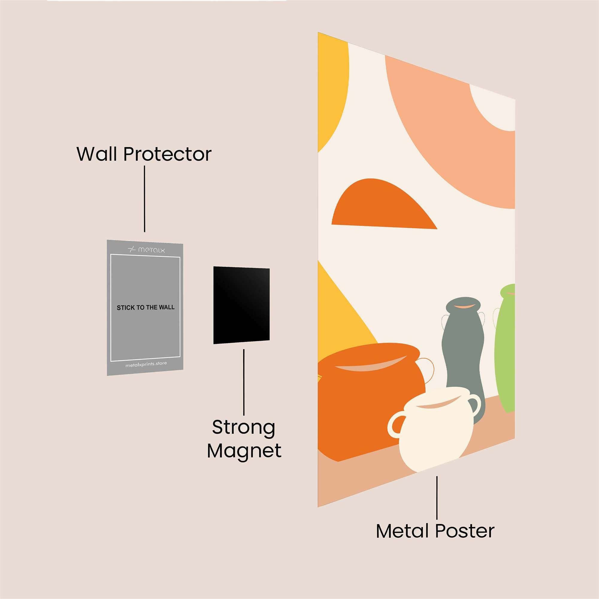 VaseWhimsy Safe Wall Magnetic / M