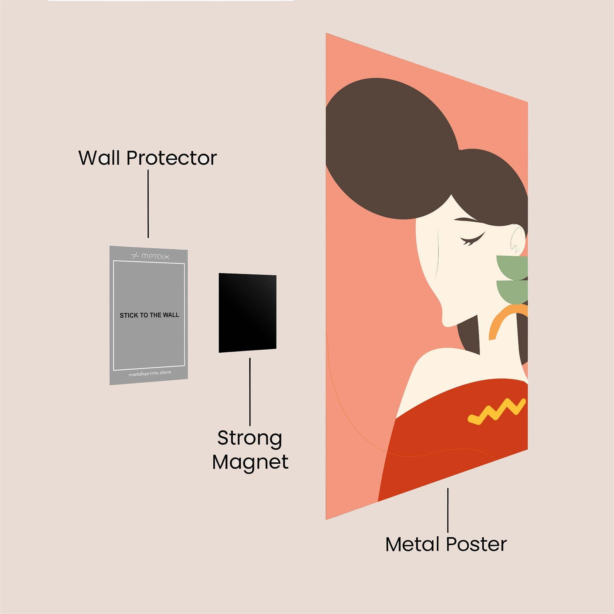 Mystery Elegant Safe Wall Magnetic / M