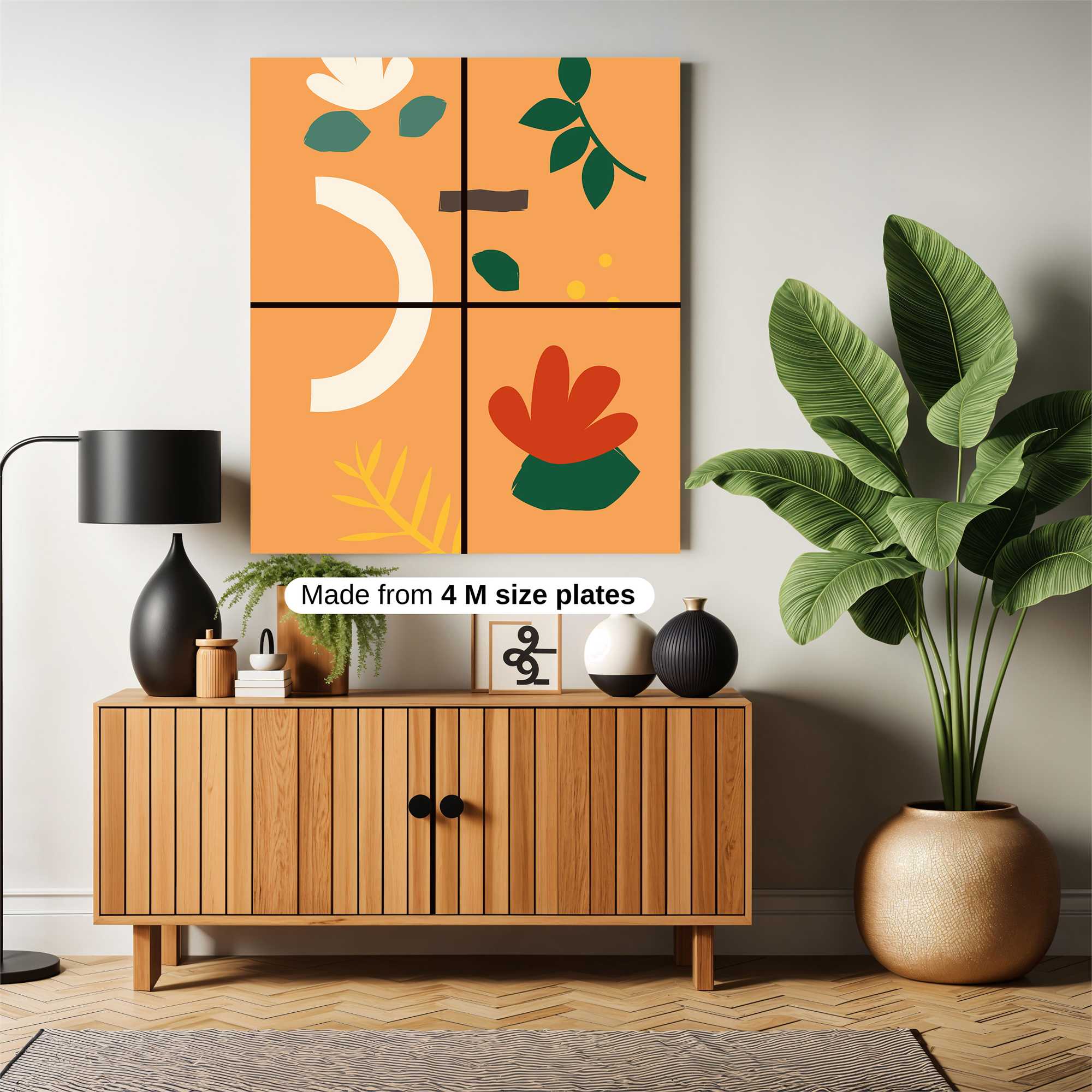 Floral Harmony Safe Wall Magnetic / M