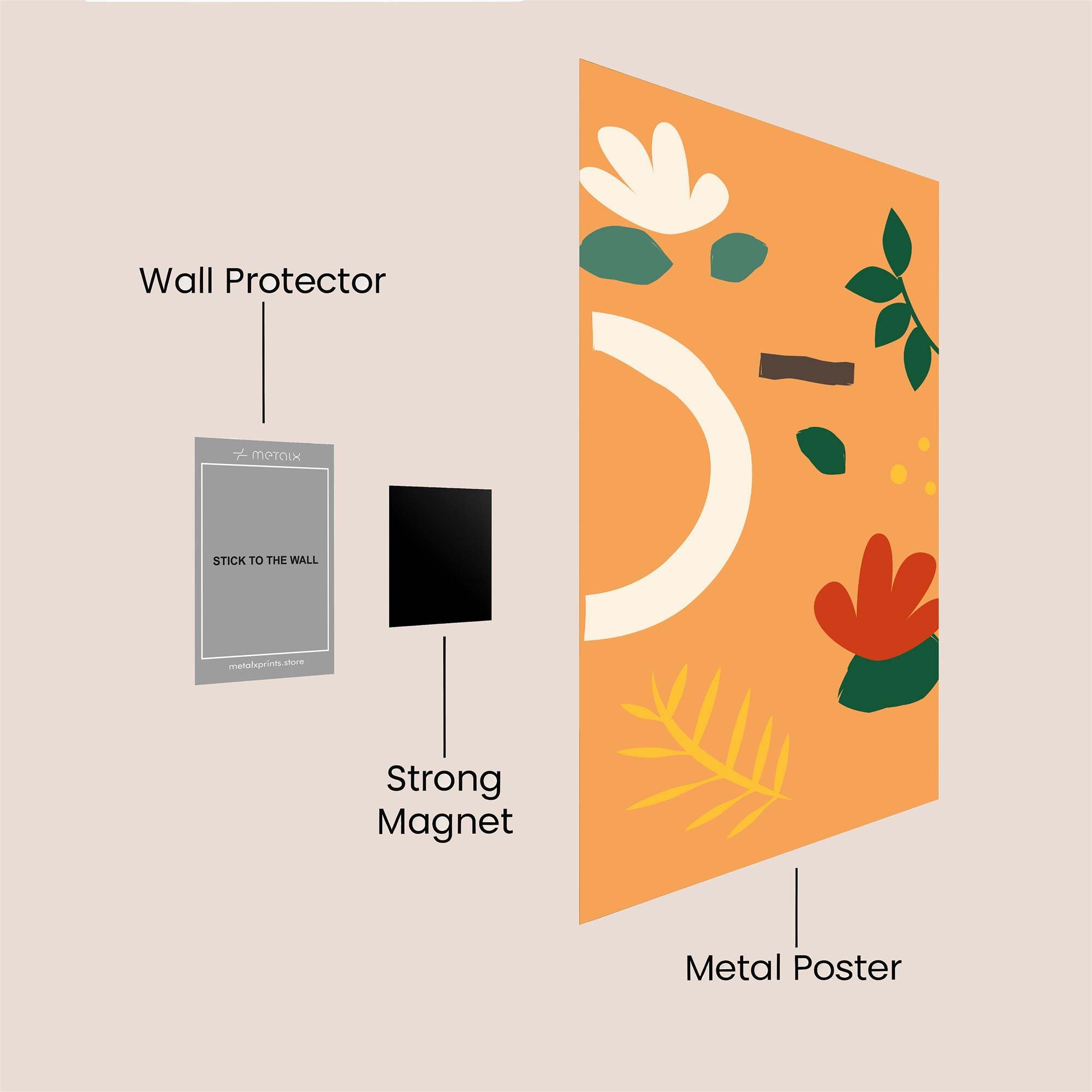 Floral Harmony Safe Wall Magnetic / M