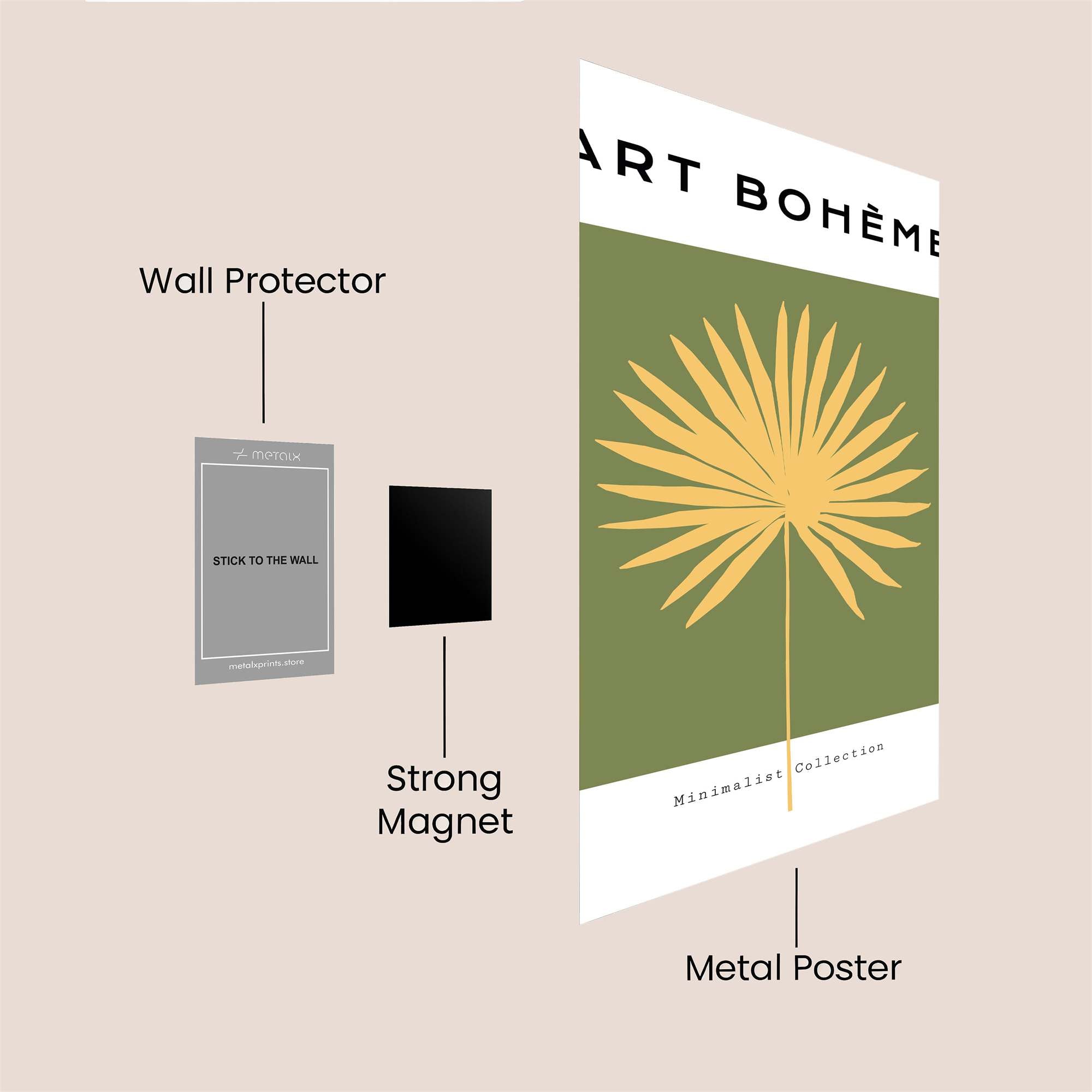 Palm Serenity Safe Wall Magnetic / M