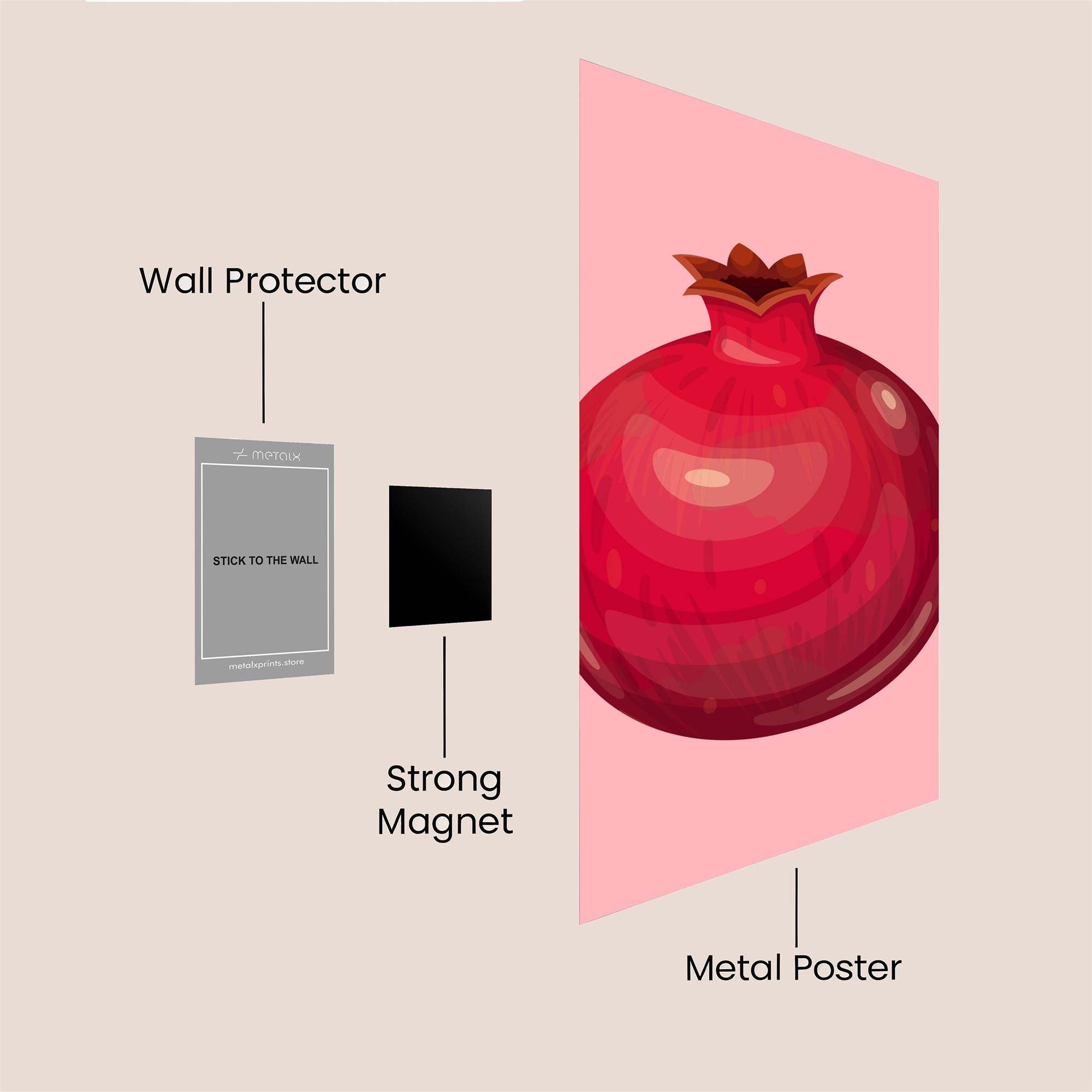 Pomegranate Bliss Safe Wall Magnetic / M