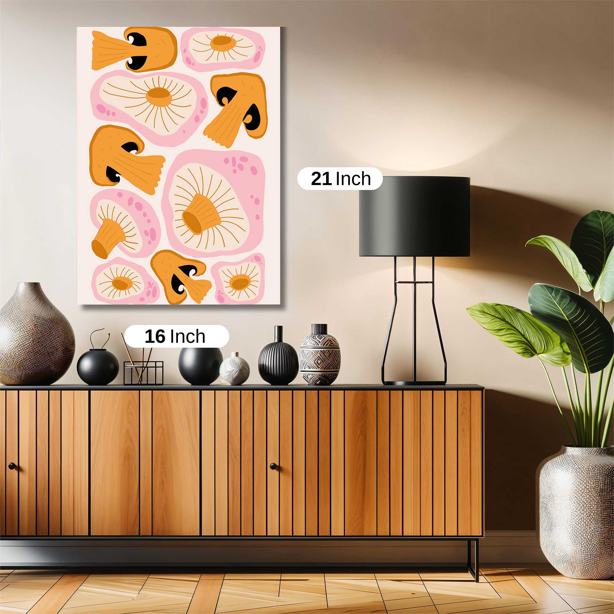 Mushroom Whimsy Safe Wall Magnetic / M