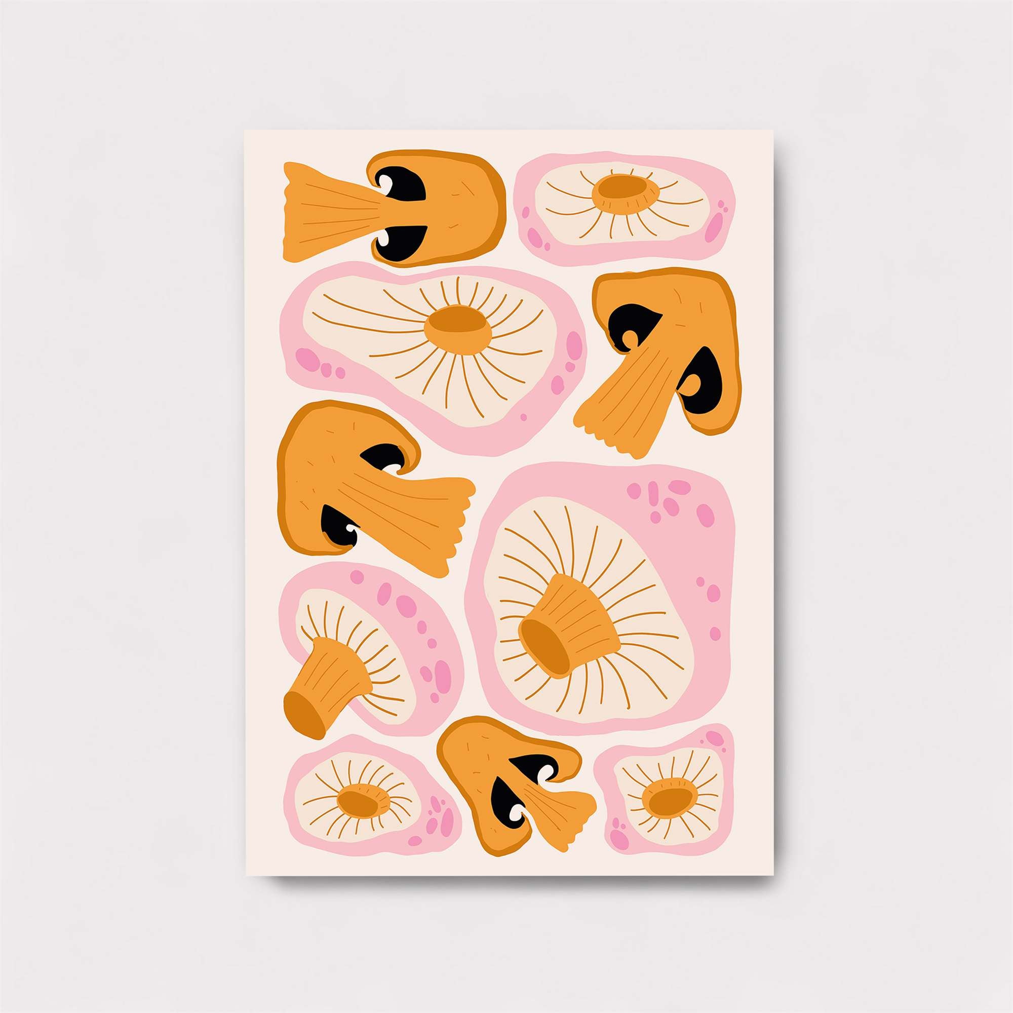 Mushroom Whimsy Safe Wall Magnetic / M